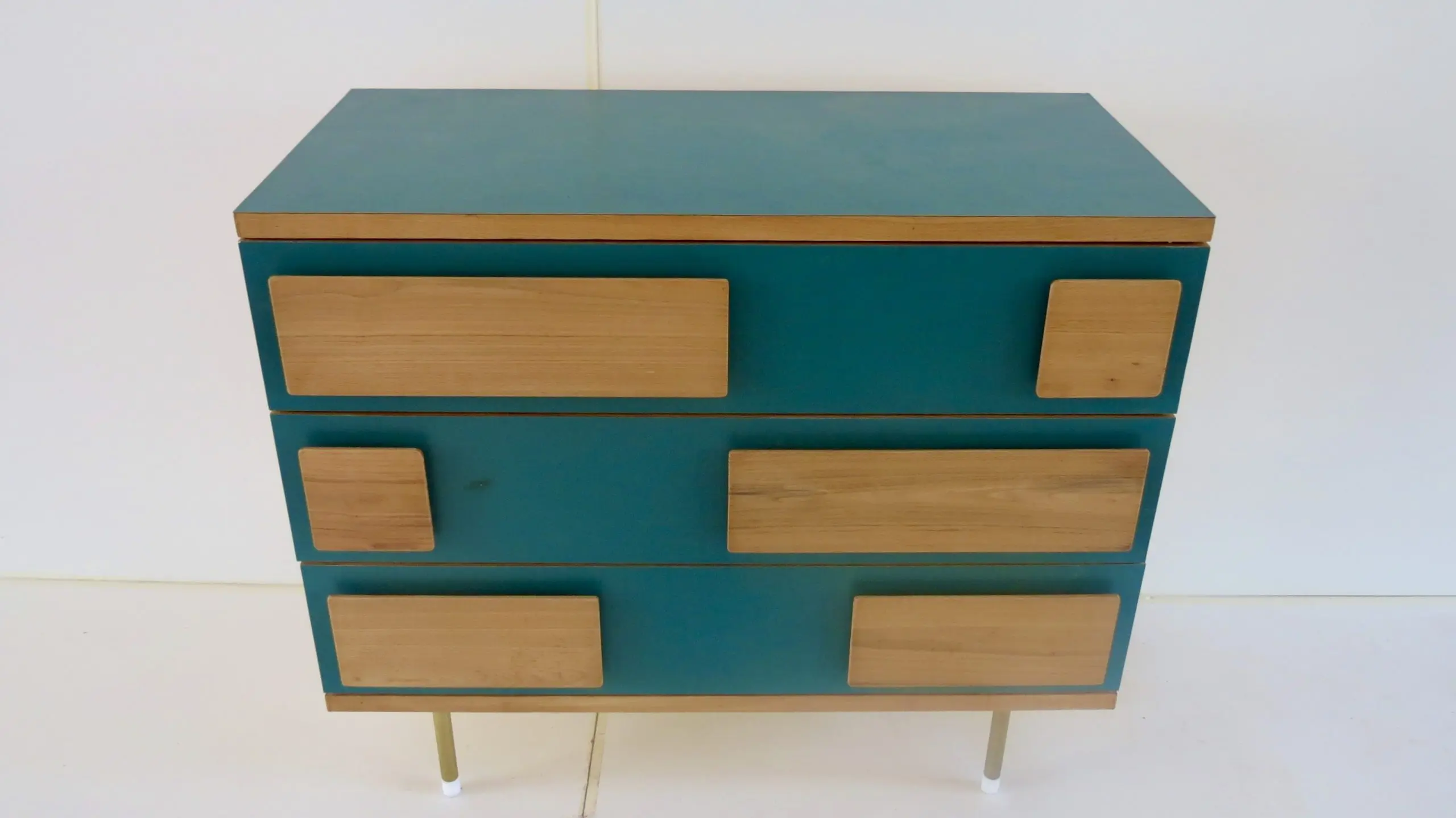 Gio Ponti Three Drawers Green Cabinet from Hotel Parco dei Principi, Rome, 1964 — photo 11