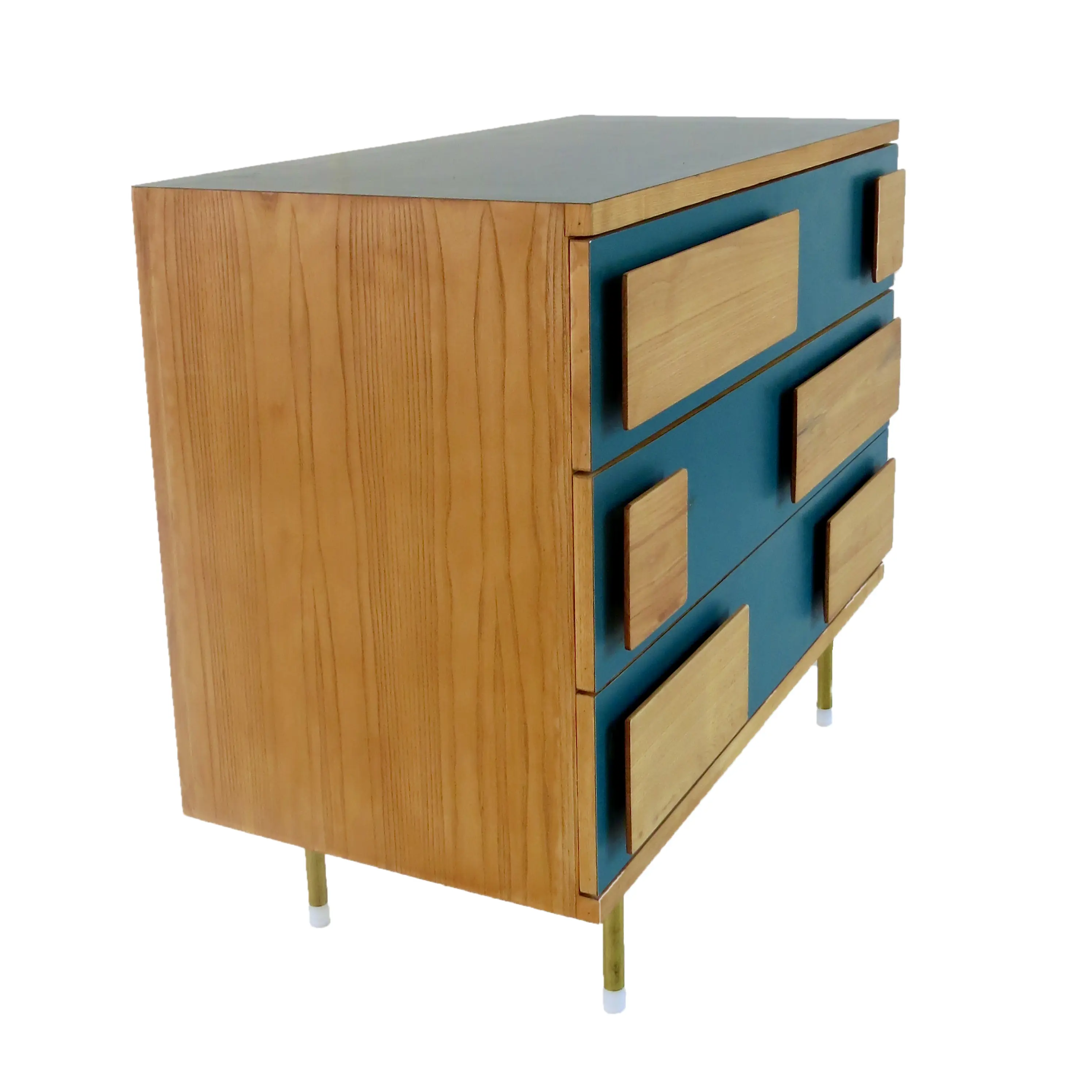 Gio Ponti Three Drawers Green Cabinet from Hotel Parco dei Principi, Rome, 1964 — photo 9