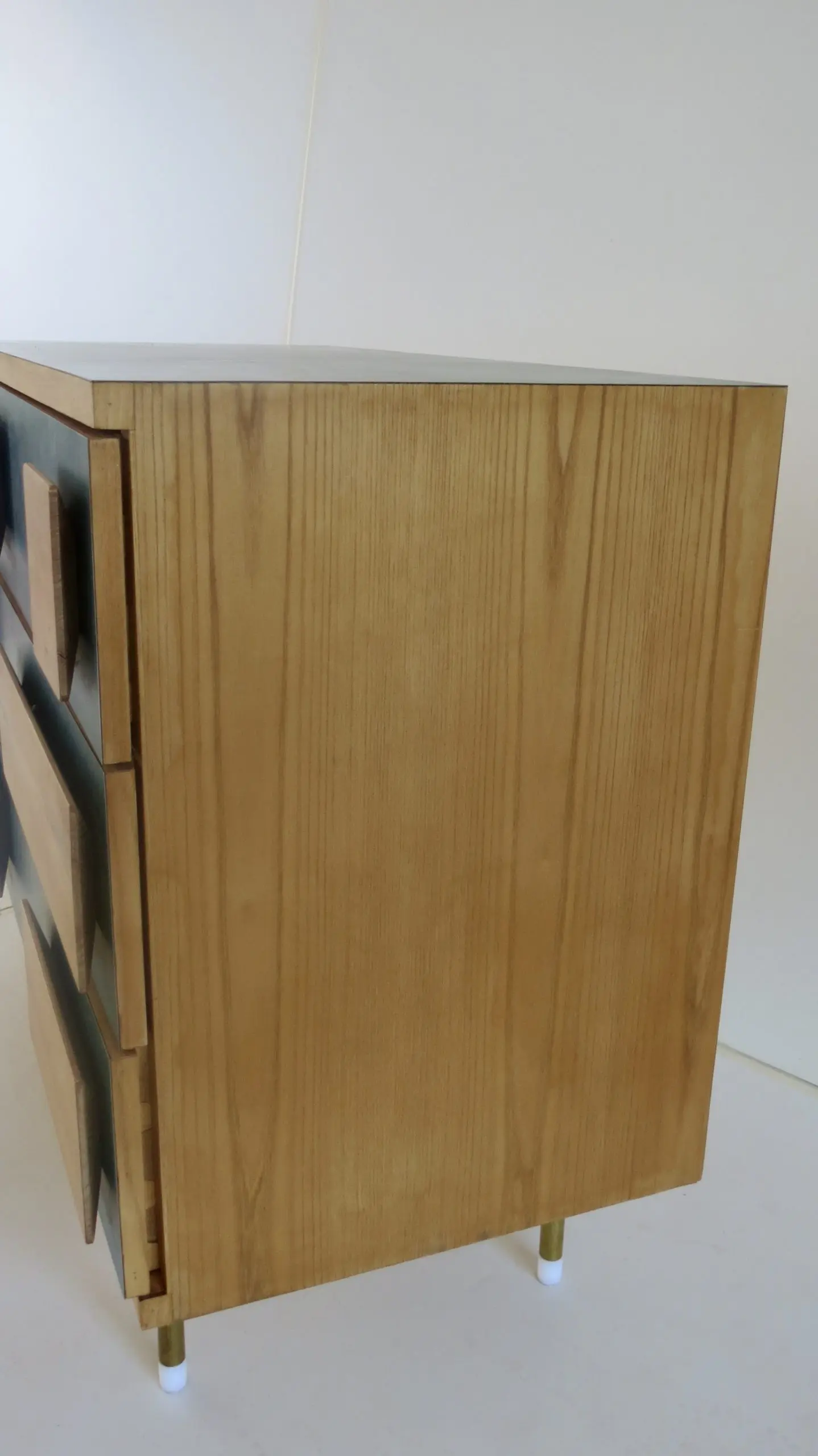 Gio Ponti Three Drawers Green Cabinet from Hotel Parco dei Principi, Rome, 1964 — photo 6