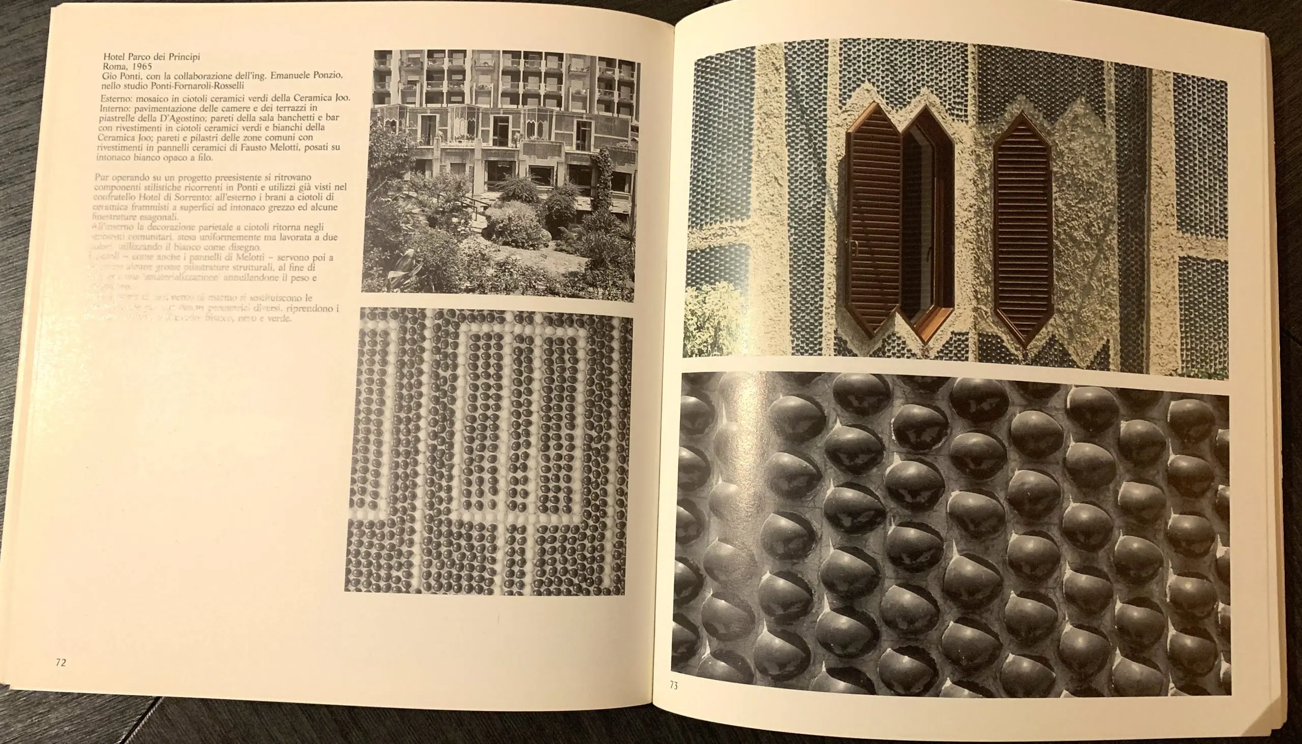 Gio Ponti , group of 100 green ovoid glazed ceramic tiles,1964 — photo 4