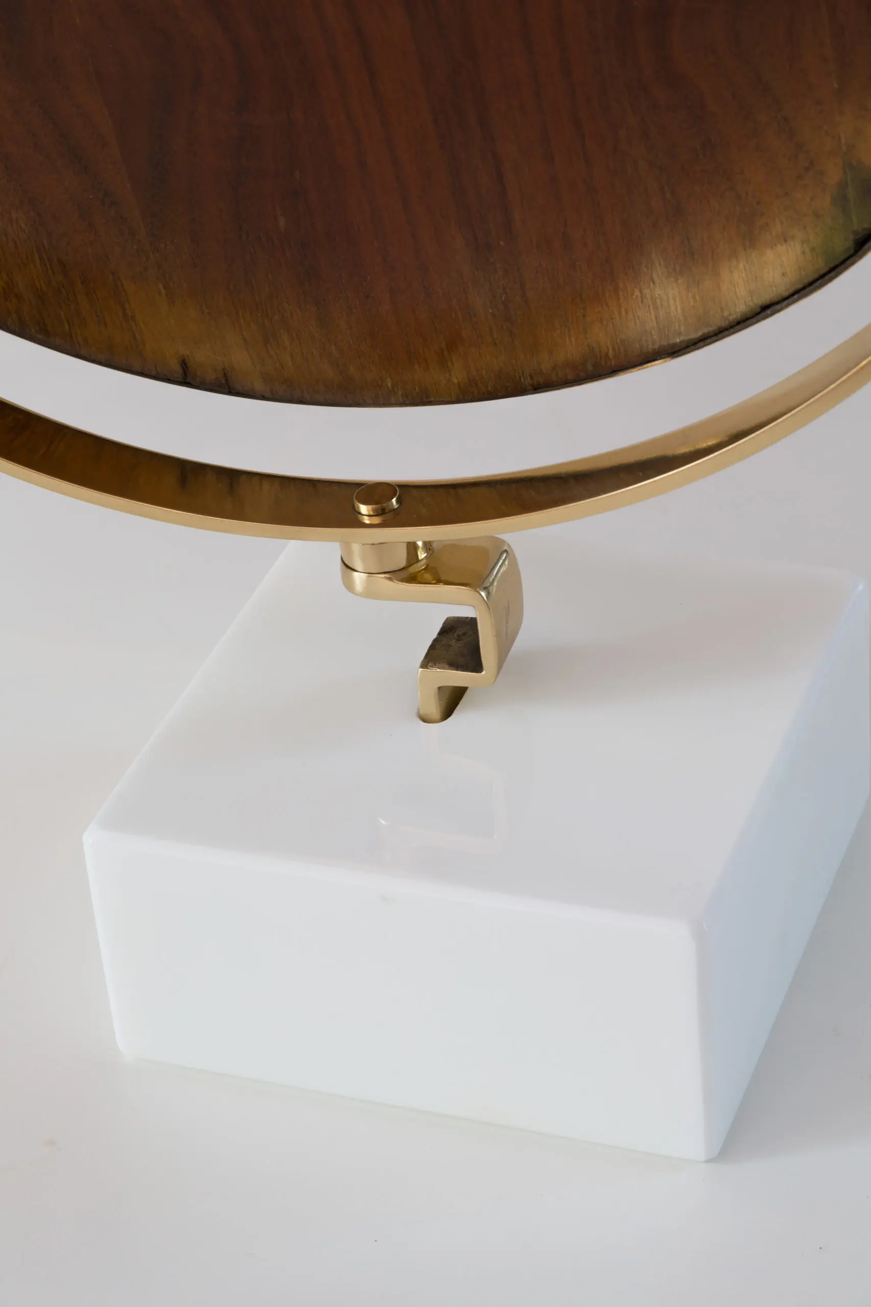 GIO PONTI vanity mirror "Fontana Arte" on white Carrara marble block,1955 — photo 4