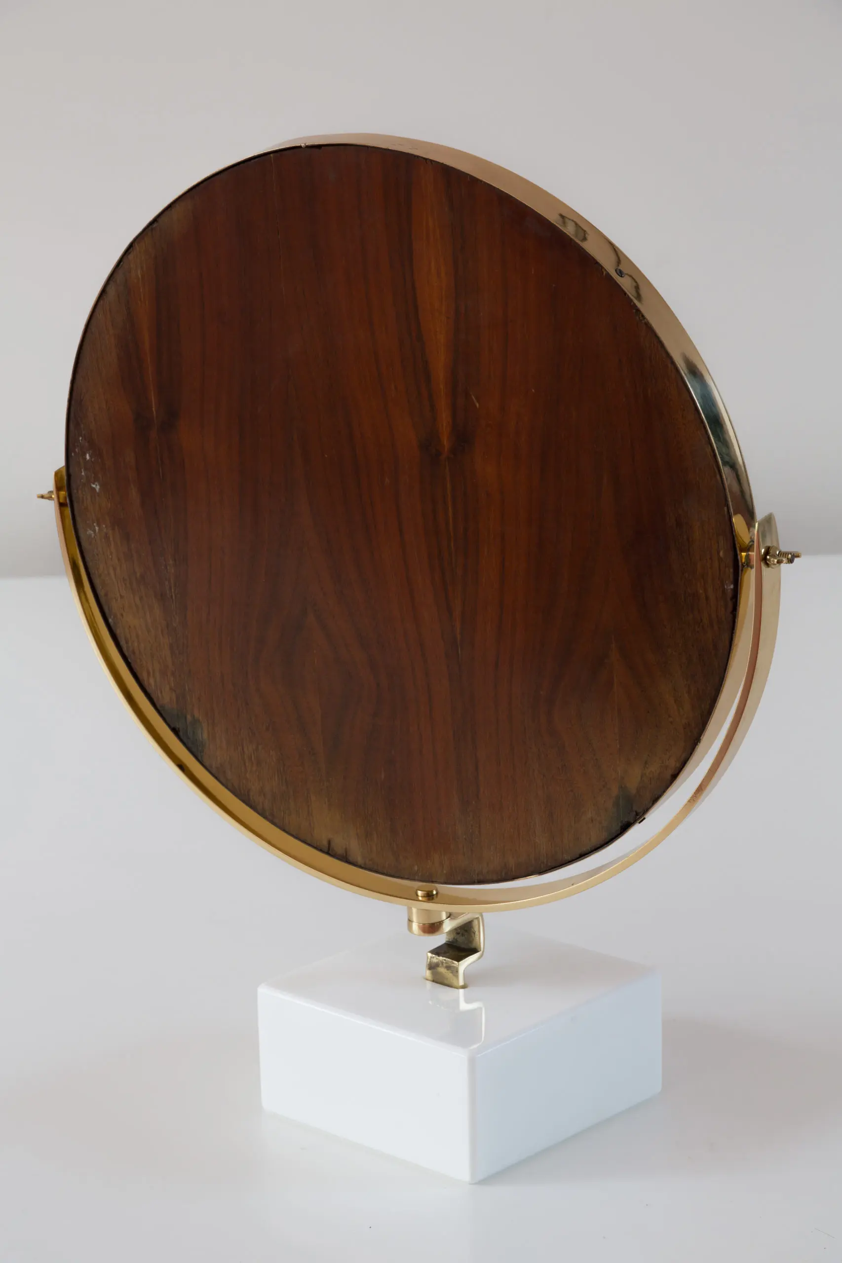 GIO PONTI vanity mirror "Fontana Arte" on white Carrara marble block,1955 — photo 5