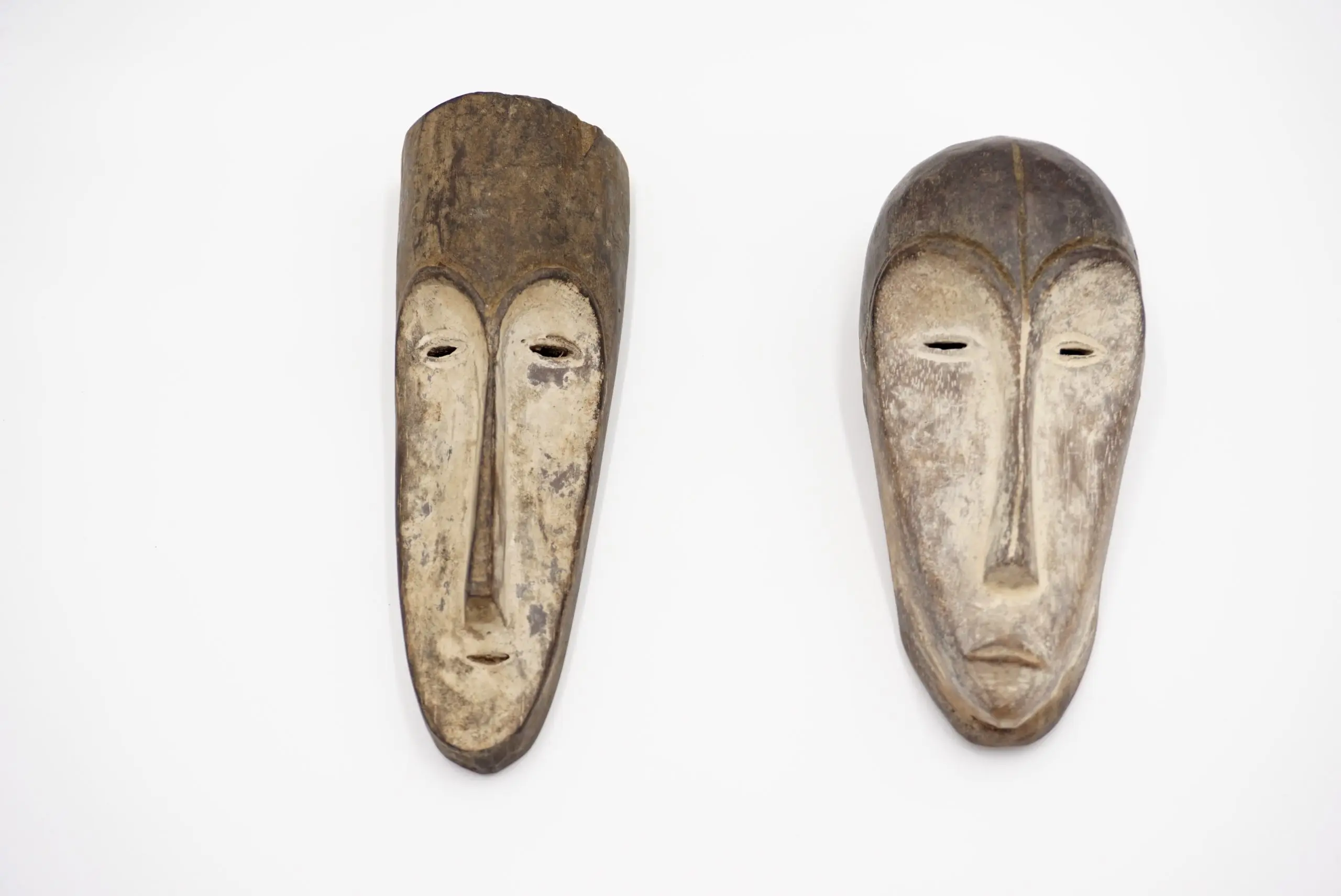 "Masterpieces of Light" pair of cubist table lamps with Fang Ngil masks, 1910 — photo 18