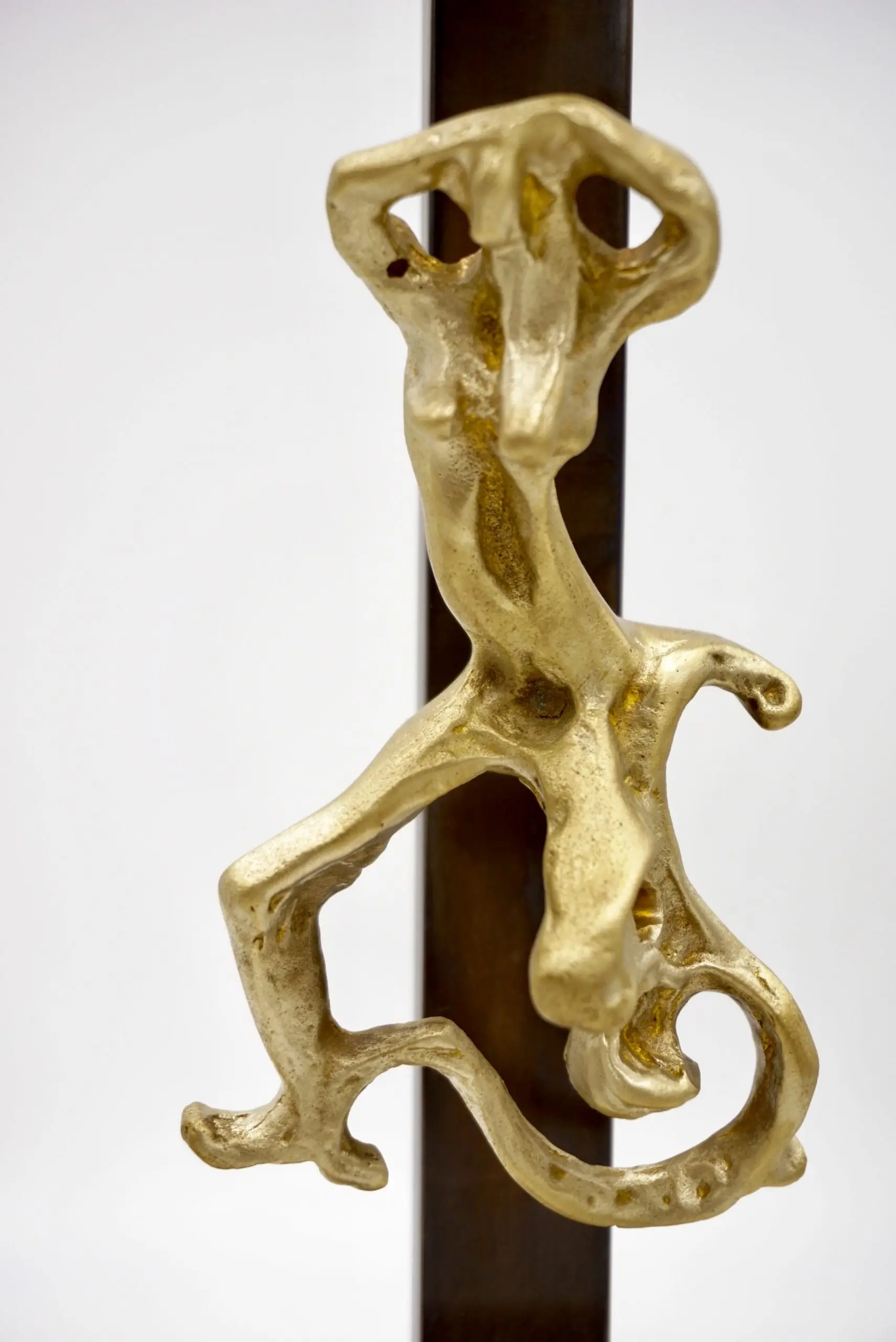 Pair of LUCIO FONTANA sculptures bronze female figures table lamps, 1950-2021 — photo 13
