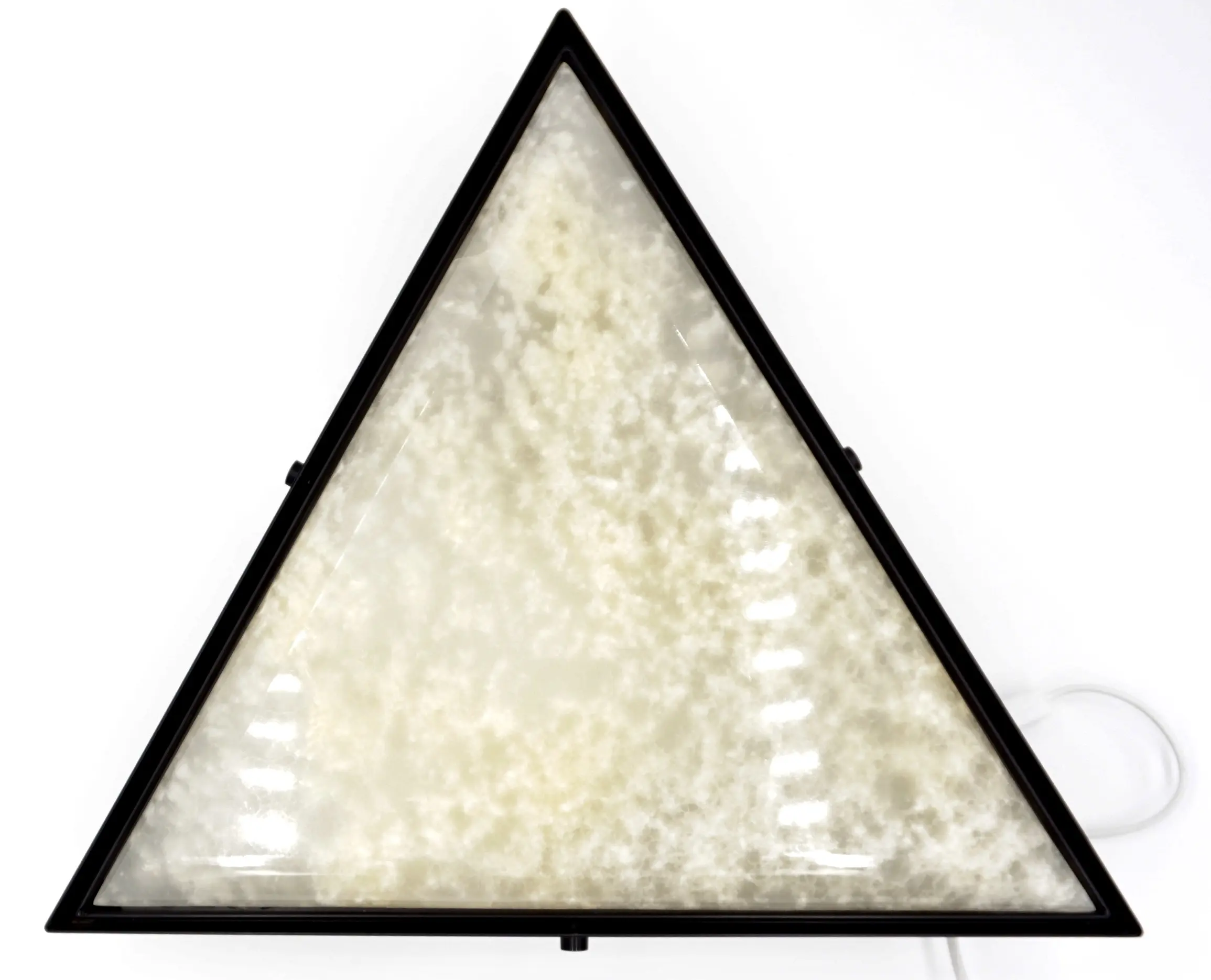 large onyx triangular " Archimede" wall lamp, 2021 — photo 6