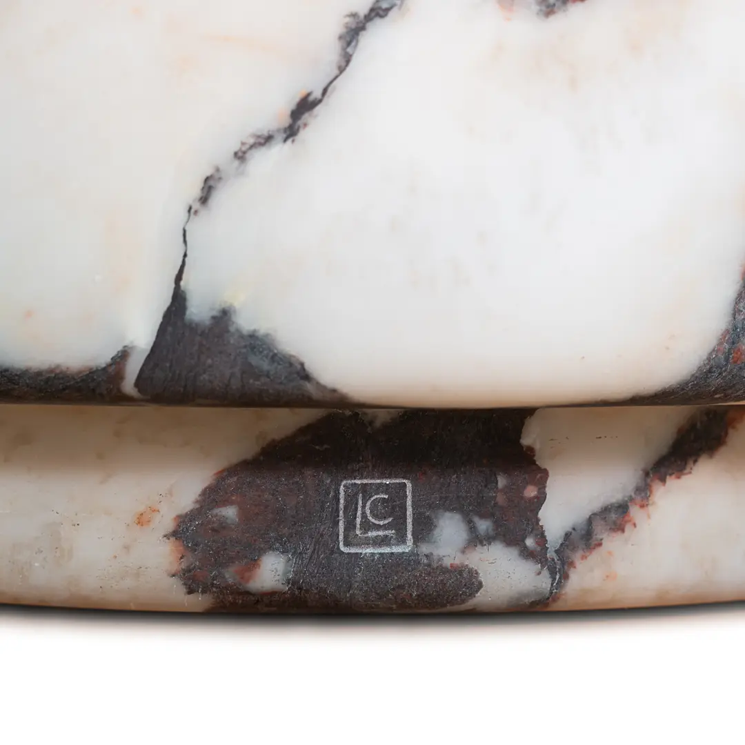 Sculptural breccia medicea marble stool "Throne of Dioniso" by Lorenzo Ciompi — image 2