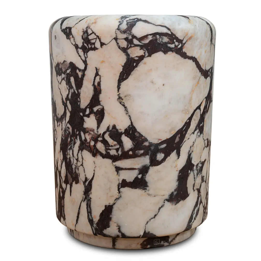 Sculptural breccia medicea marble stool "Throne of Dioniso" by Lorenzo Ciompi — Lorenzo Ciompi