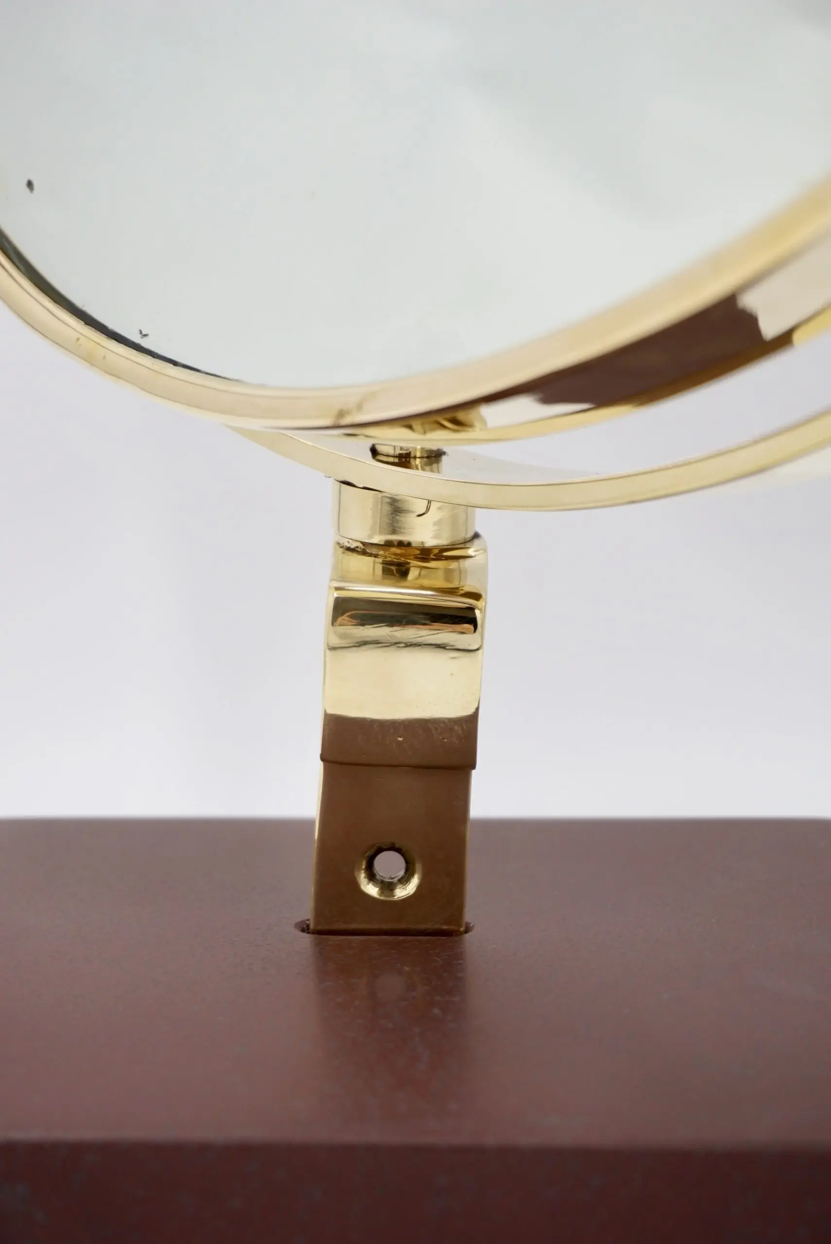 Gio Ponti Vanity Mirror "Fontana Arte" on red Laguna Marble Block, 1955 — photo 10