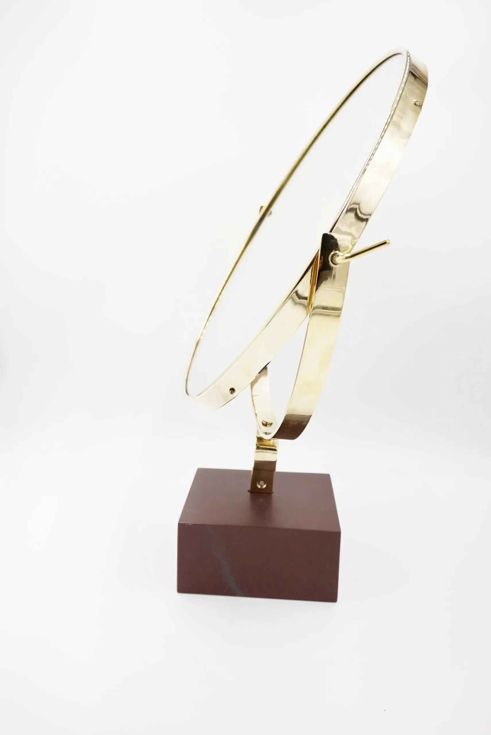 Gio Ponti Vanity Mirror "Fontana Arte" on red Laguna Marble Block, 1955 — photo 5