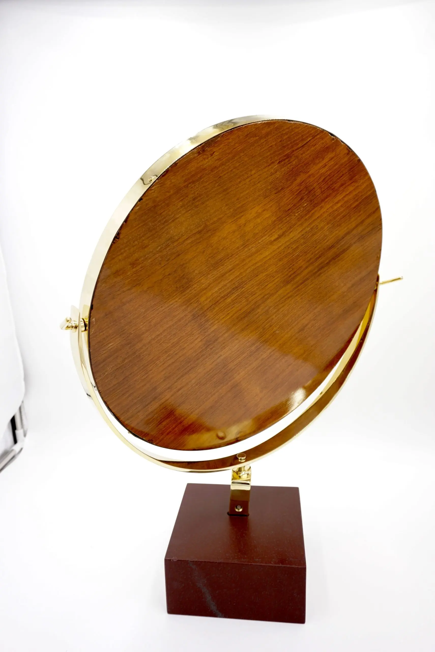 Gio Ponti Vanity Mirror "Fontana Arte" on red Laguna Marble Block, 1955 — photo 9