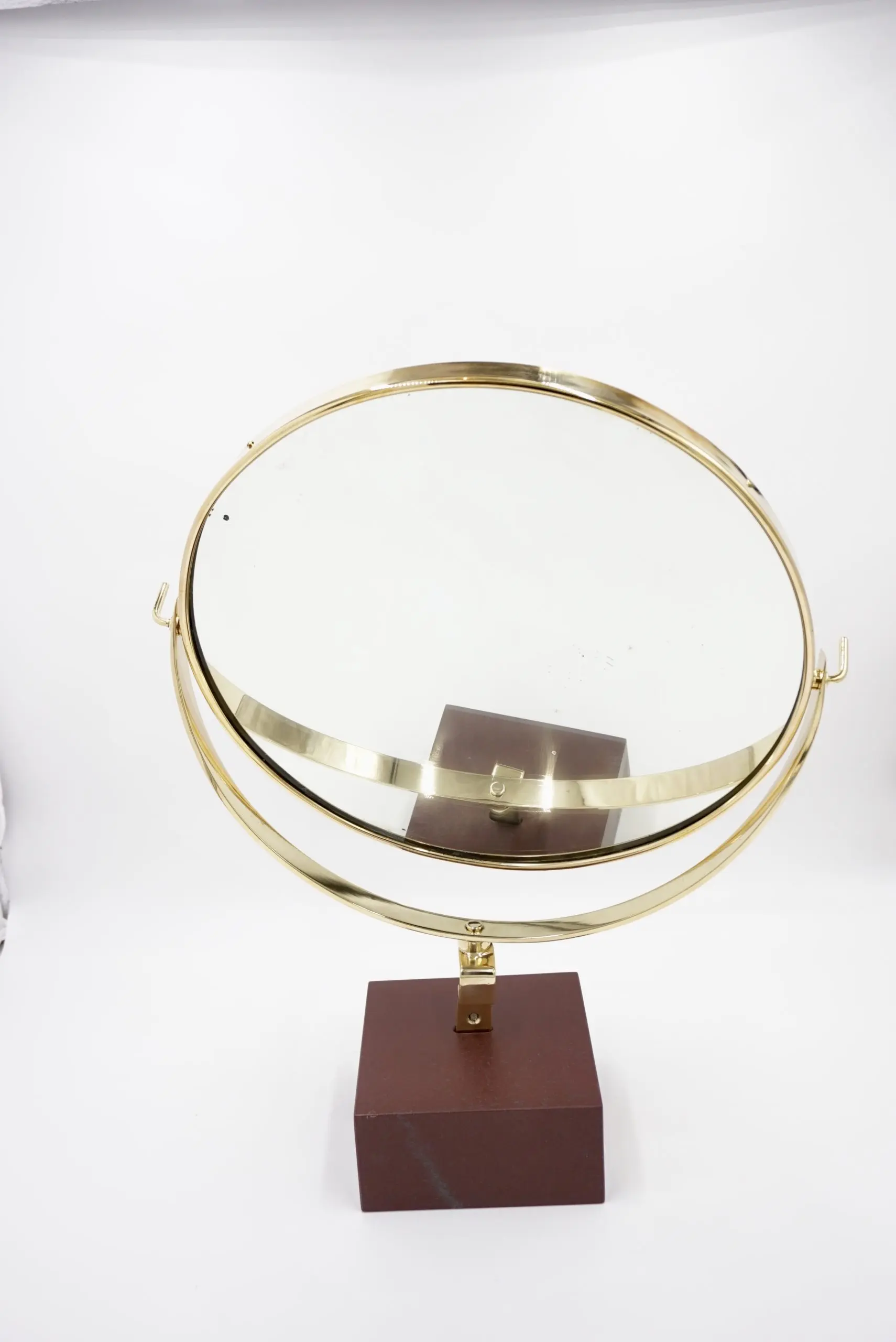 Gio Ponti Vanity Mirror "Fontana Arte" on red Laguna Marble Block, 1955 — image 3