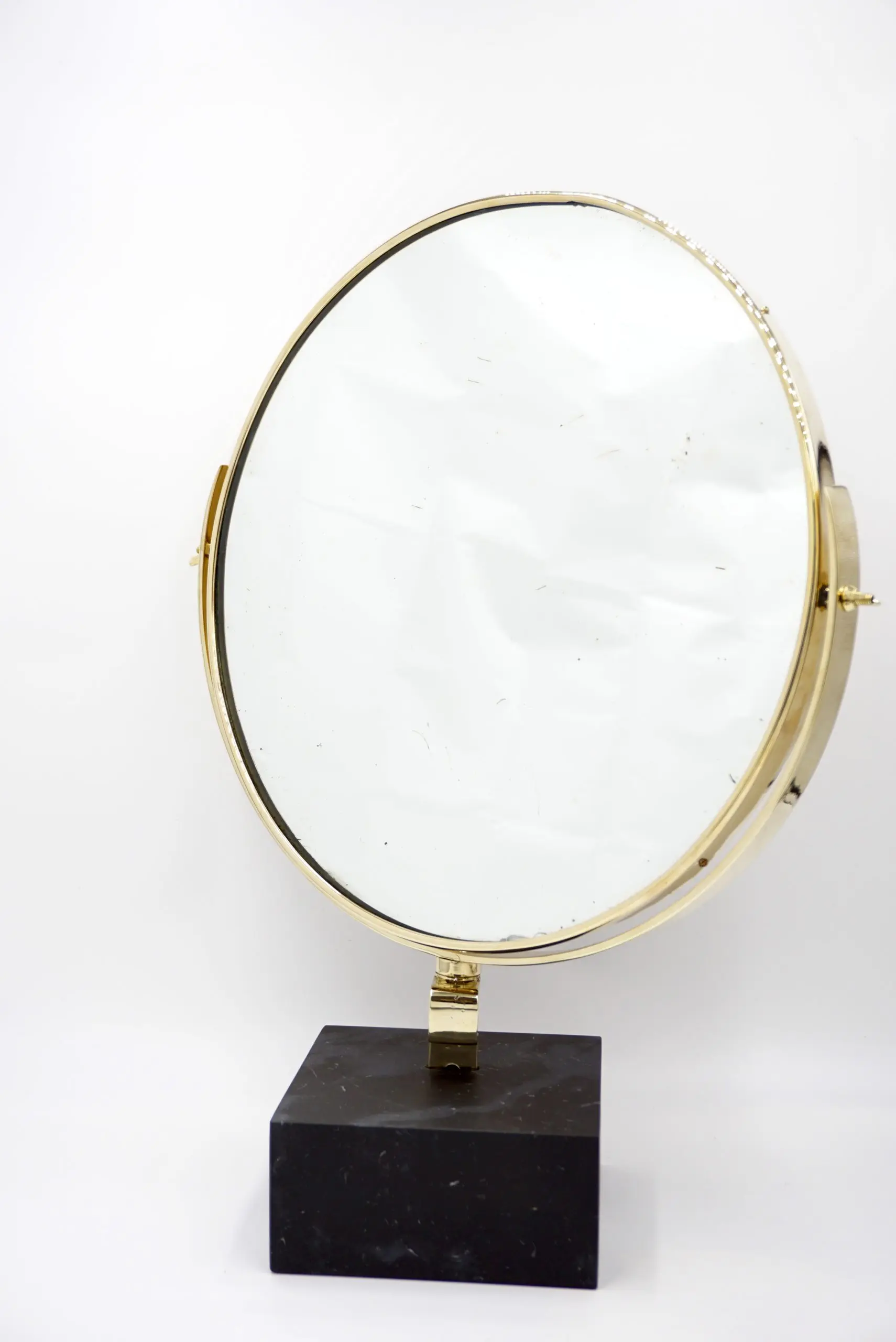 Gio Ponti Vanity Mirror "Fontana Arte" on Black Marquinha Marble Block, 1955 — image 2