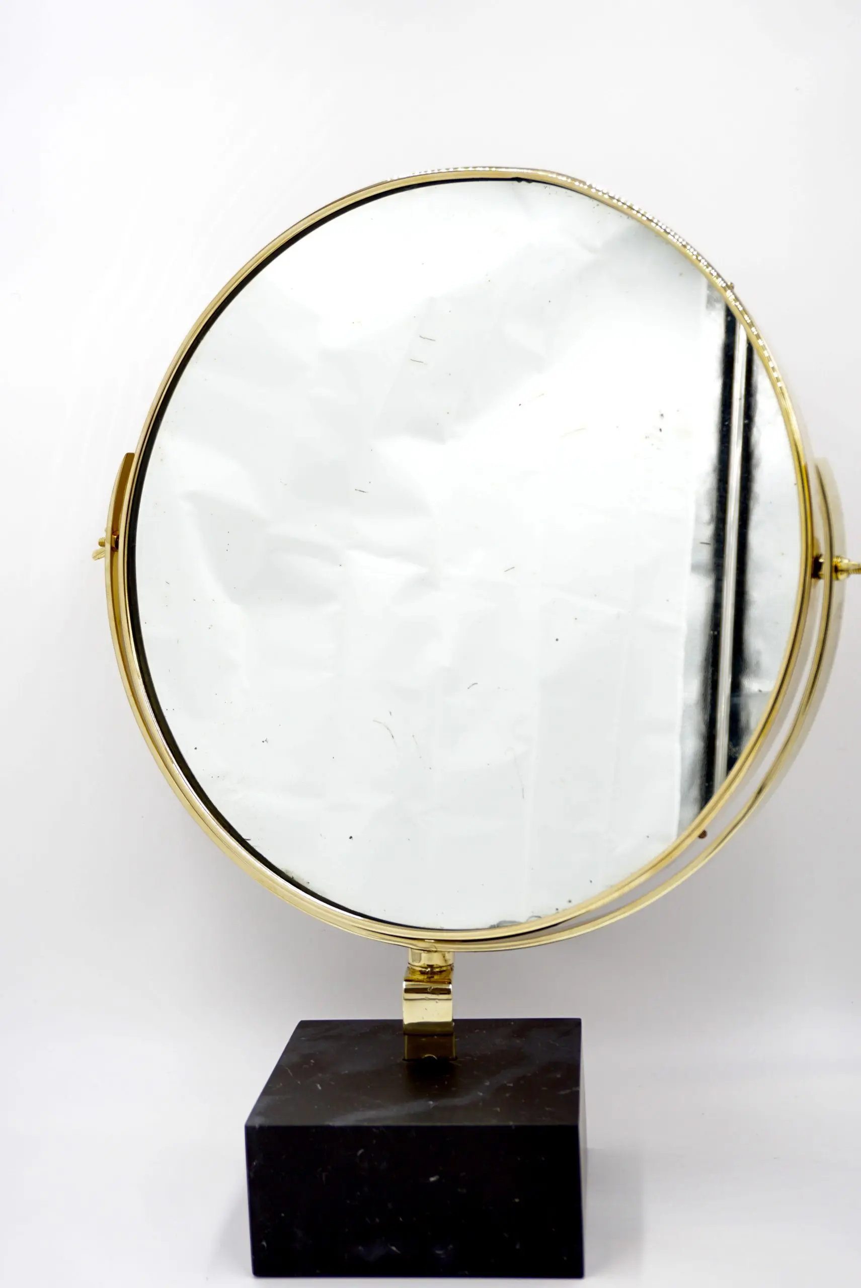 Gio Ponti Vanity Mirror "Fontana Arte" on Black Marquinha Marble Block, 1955 — image 3
