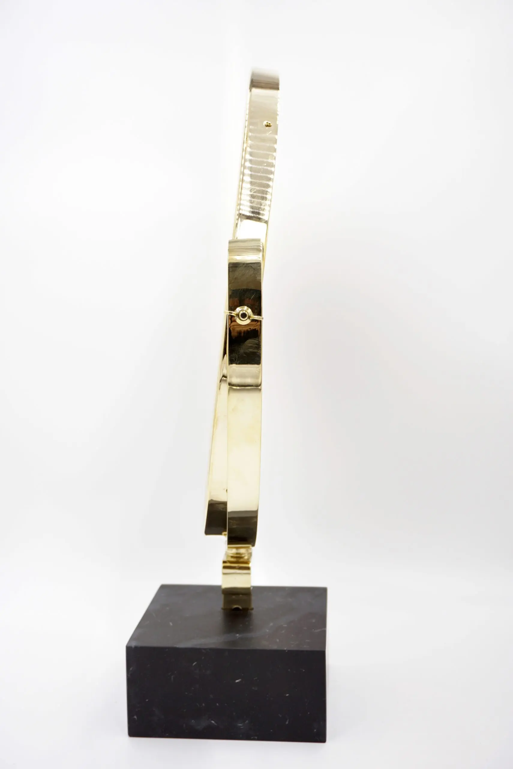 Gio Ponti Vanity Mirror "Fontana Arte" on Black Marquinha Marble Block, 1955 — photo 6