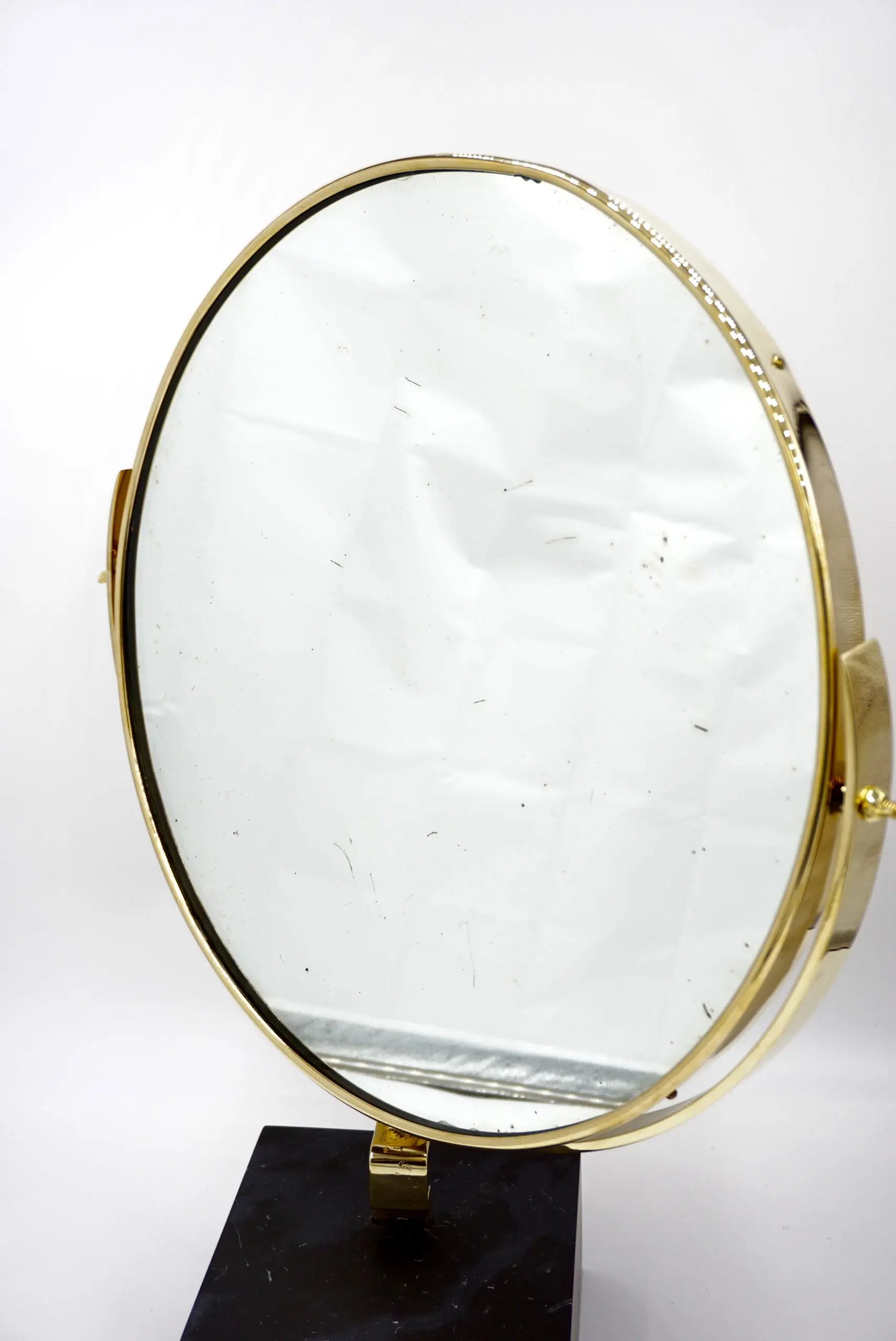 Gio Ponti Vanity Mirror "Fontana Arte" on Black Marquinha Marble Block, 1955 — photo 13