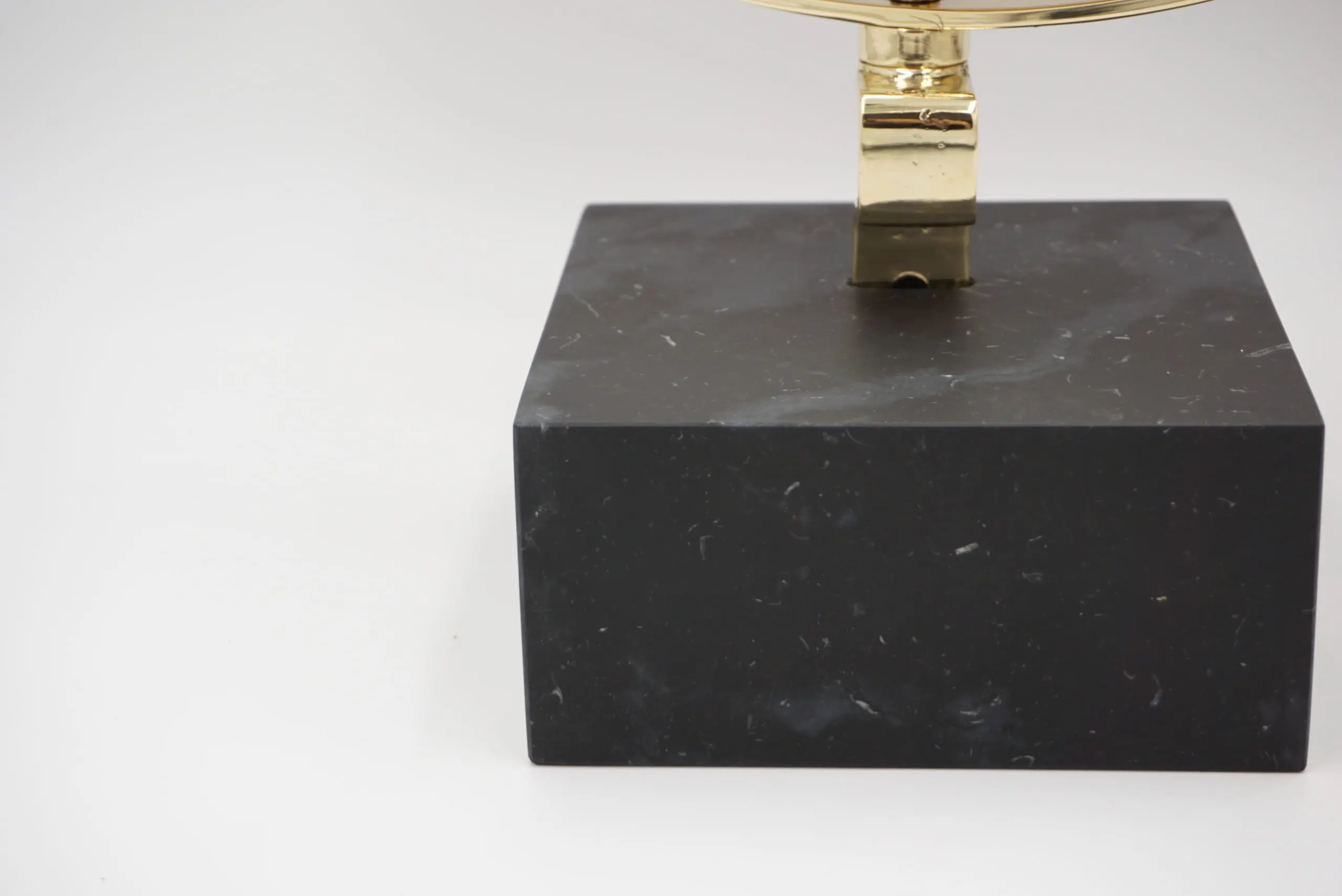 Gio Ponti Vanity Mirror "Fontana Arte" on Black Marquinha Marble Block, 1955 — photo 9
