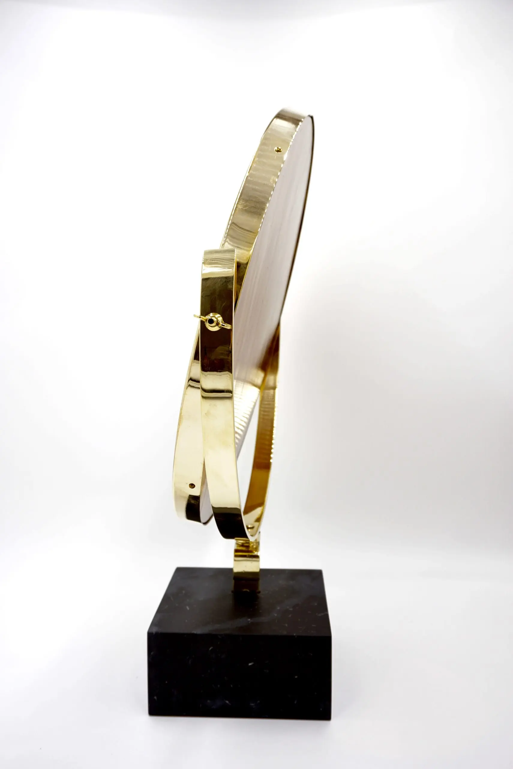 Gio Ponti Vanity Mirror "Fontana Arte" on Black Marquinha Marble Block, 1955 — photo 4