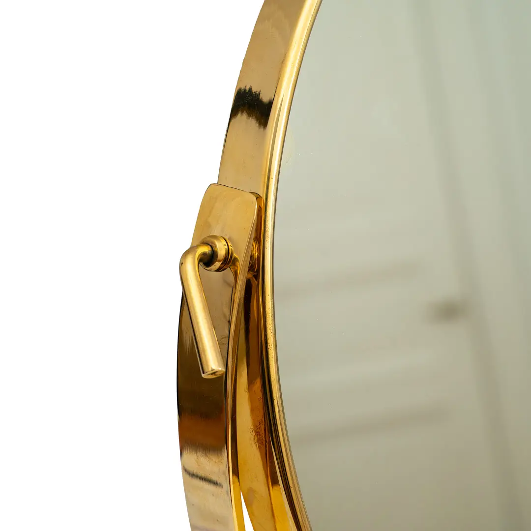 Gio Ponti Vanity Mirror "Fontana Arte" on Portoro Marble Block, 1955 — image 2