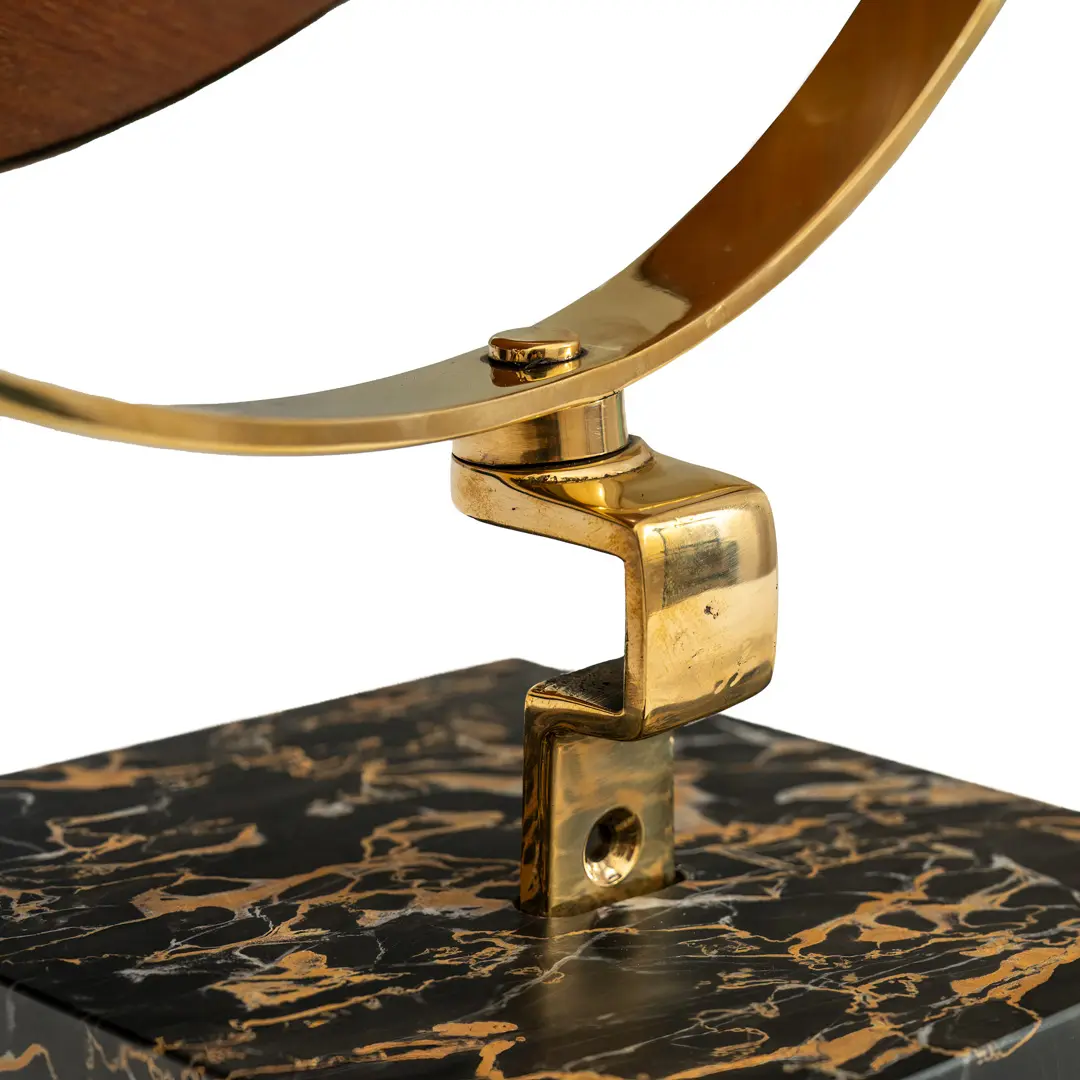 Gio Ponti Vanity Mirror "Fontana Arte" on Portoro Marble Block, 1955 — image 3