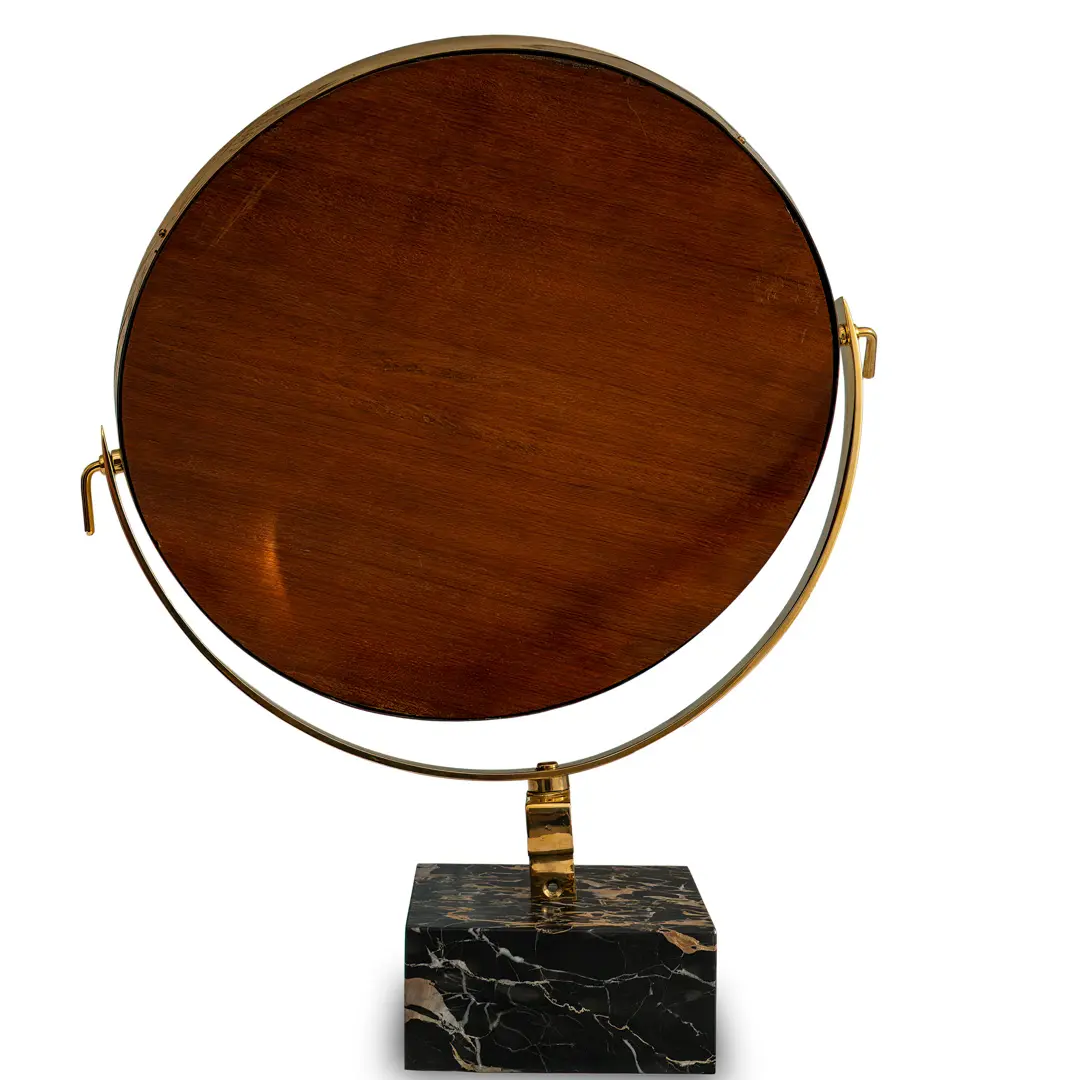 Gio Ponti Vanity Mirror "Fontana Arte" on Portoro  Marble Block, 1955 — photo 6
