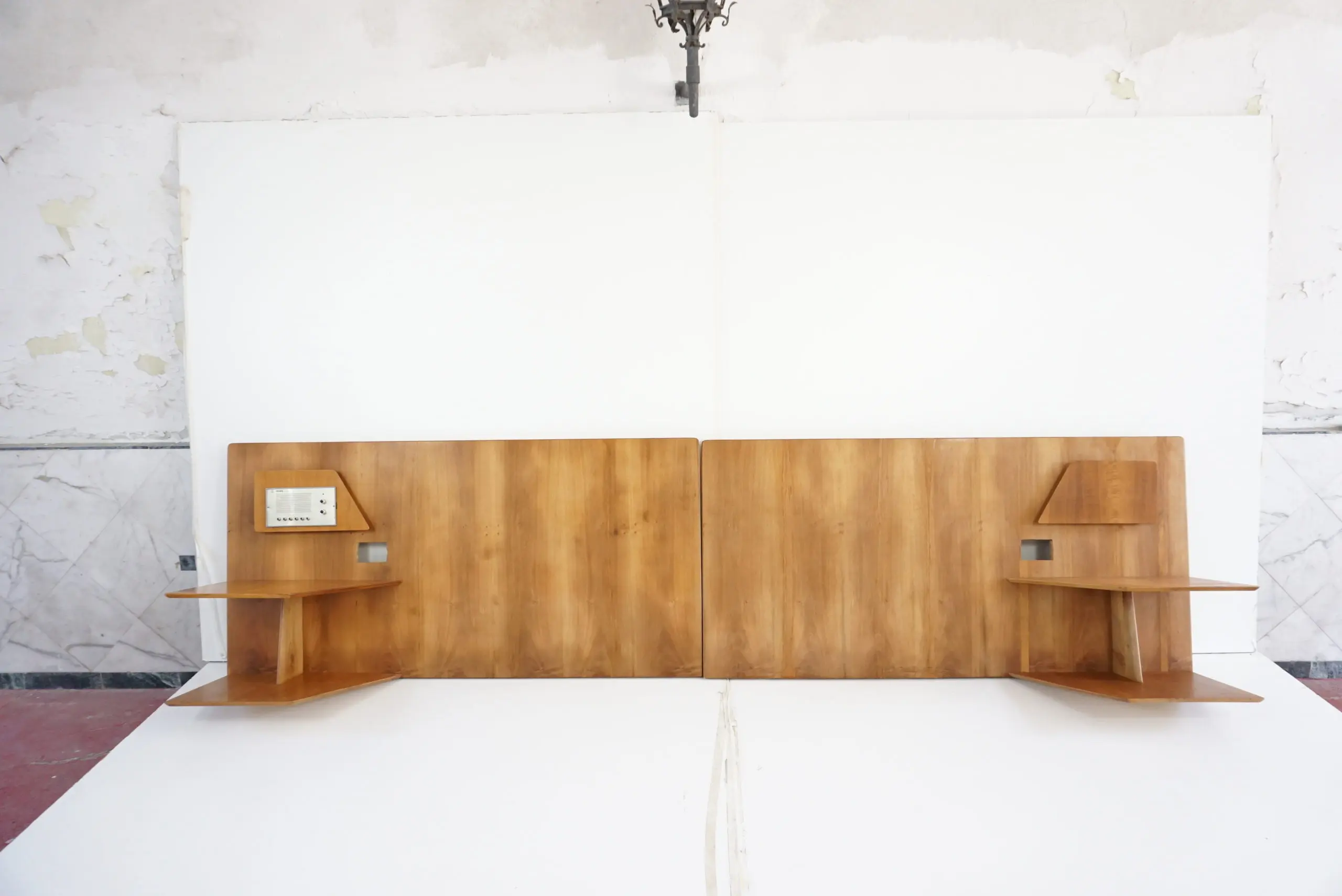 Gio Ponti, Pair of Fine Cherrywood Headboards from Hotel Royal Naples, 1955 — image 2