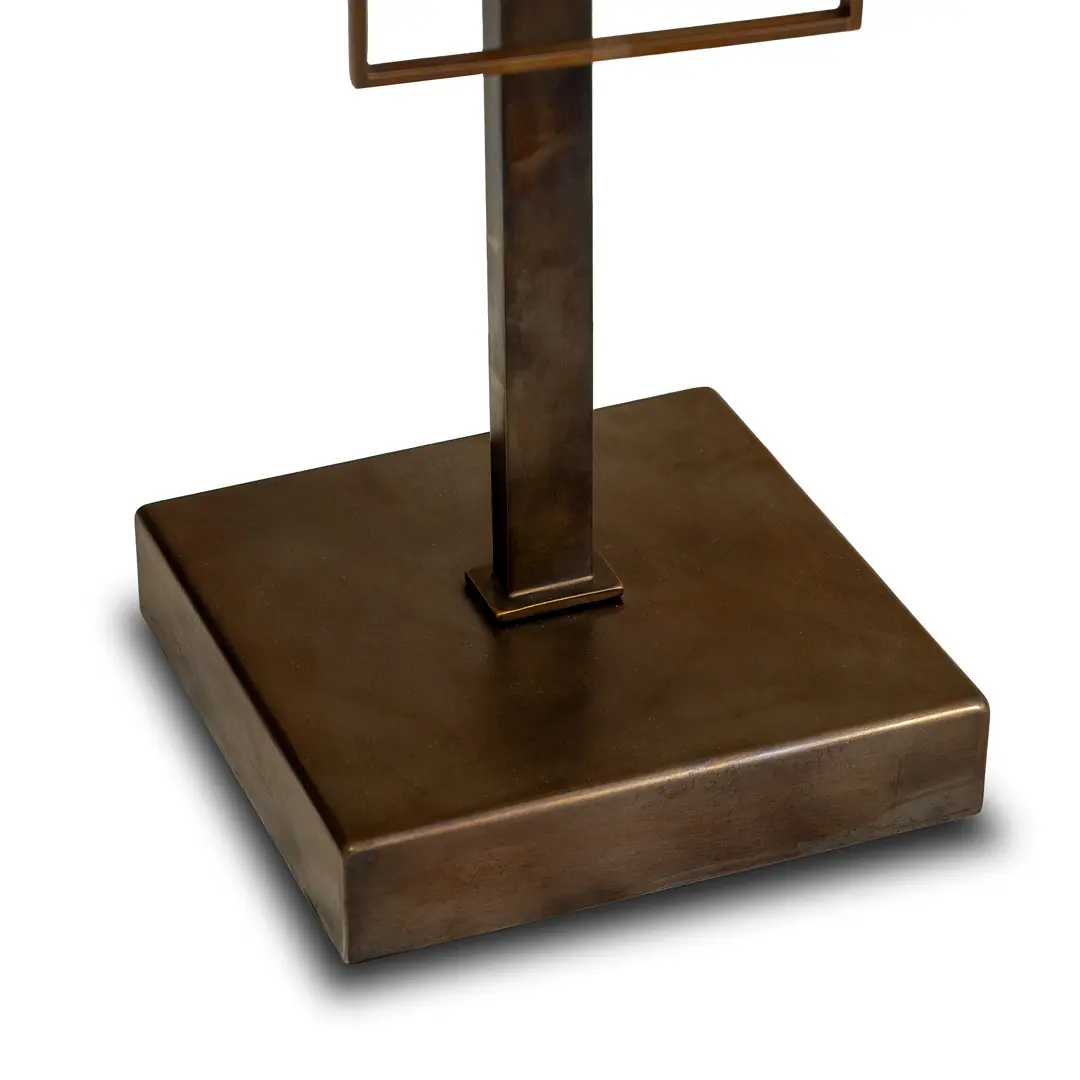 Lucio Fontana Sculpture Bronze for Borsani Fixed in Table Lamp, 1950 — photo 5