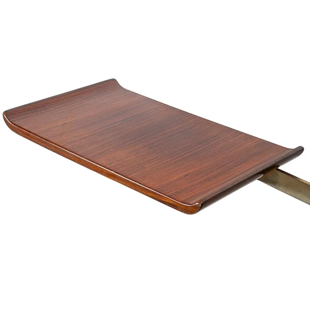 pair of unique rosewood hanging Cavatorta bedside tables, adjustable shelfs 1950 — photo 15