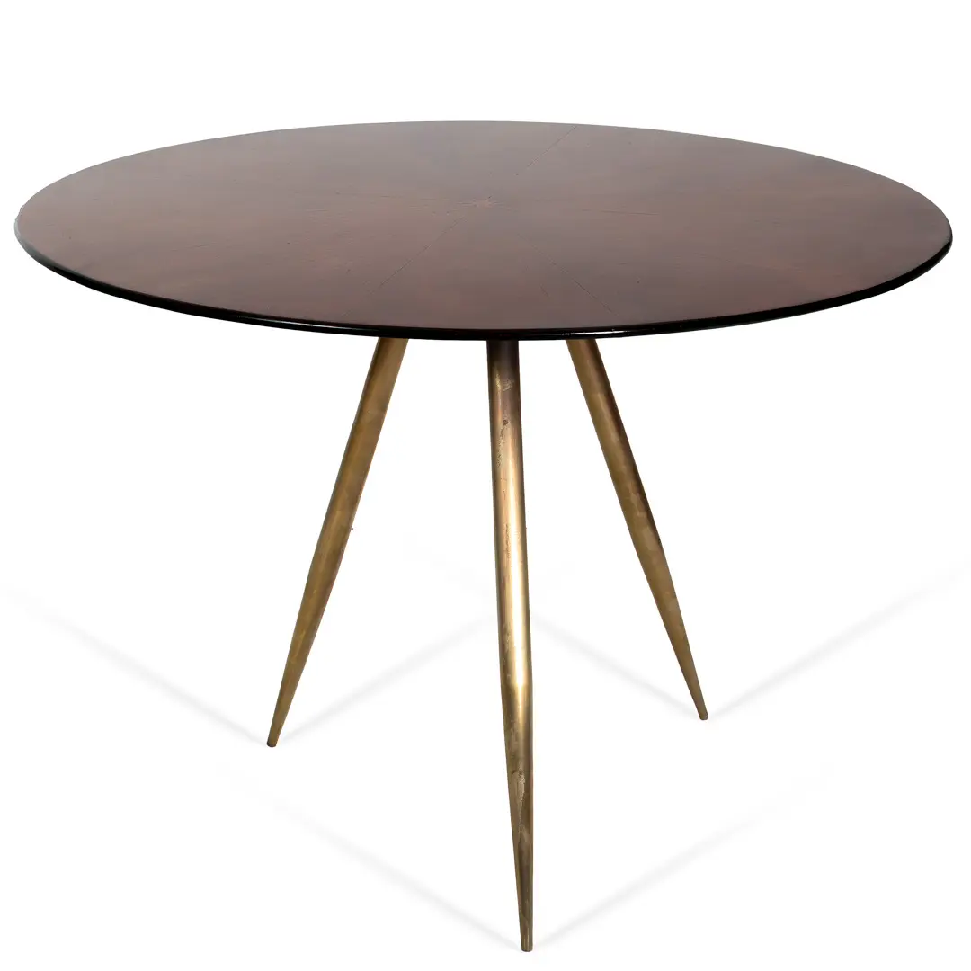extraordinary rare Carlo de Carli three feet round gueridon center table,1946 — Carlo De Carli