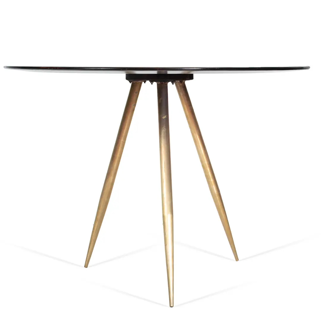 extraordinary rare Carlo de Carli three feet round gueridon center table,1946 — image 2
