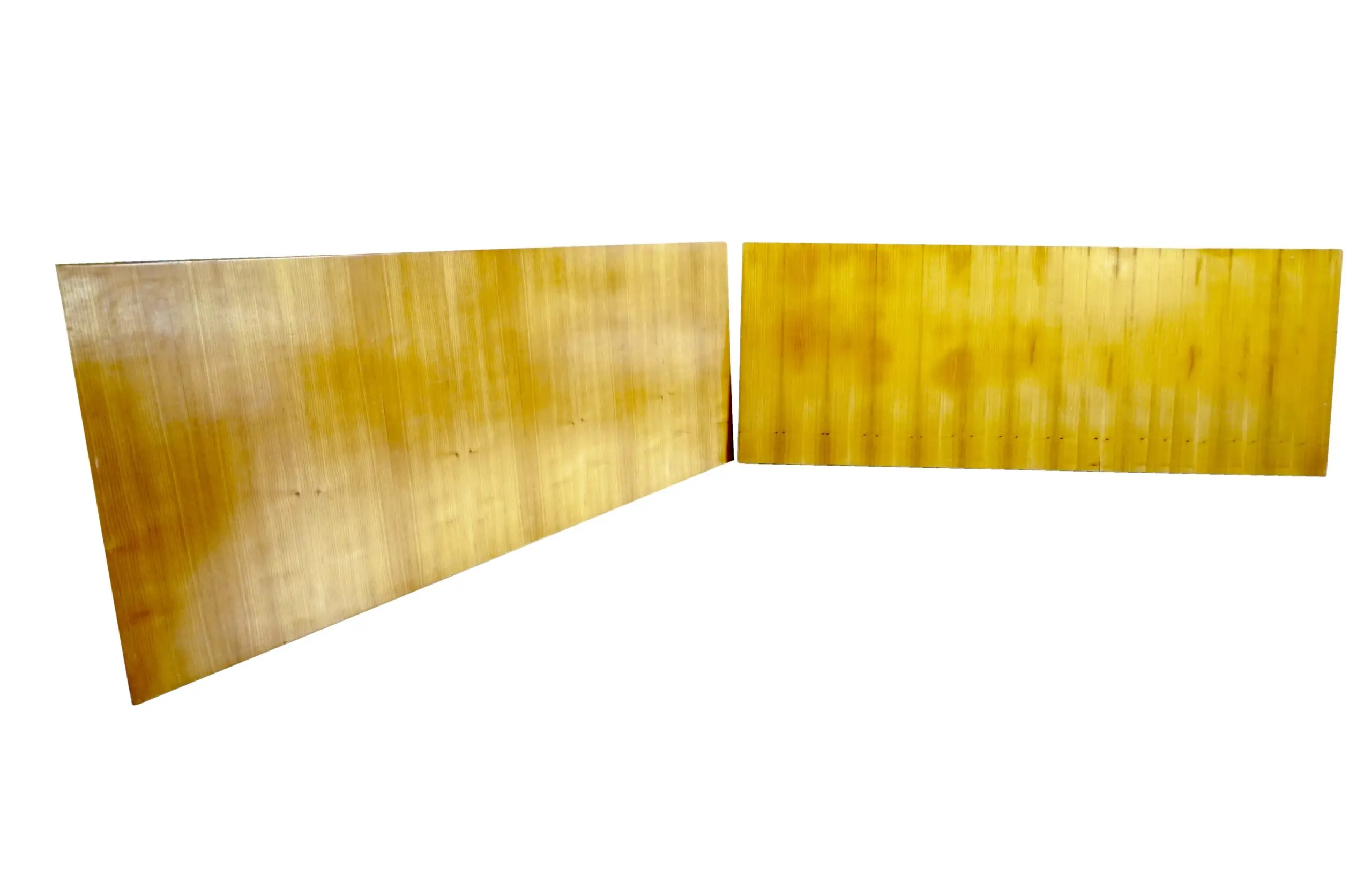 pair of large Gio Ponti cherrywood boiserie panels from Hotel Royal, Naples 1955 — Gio Ponti