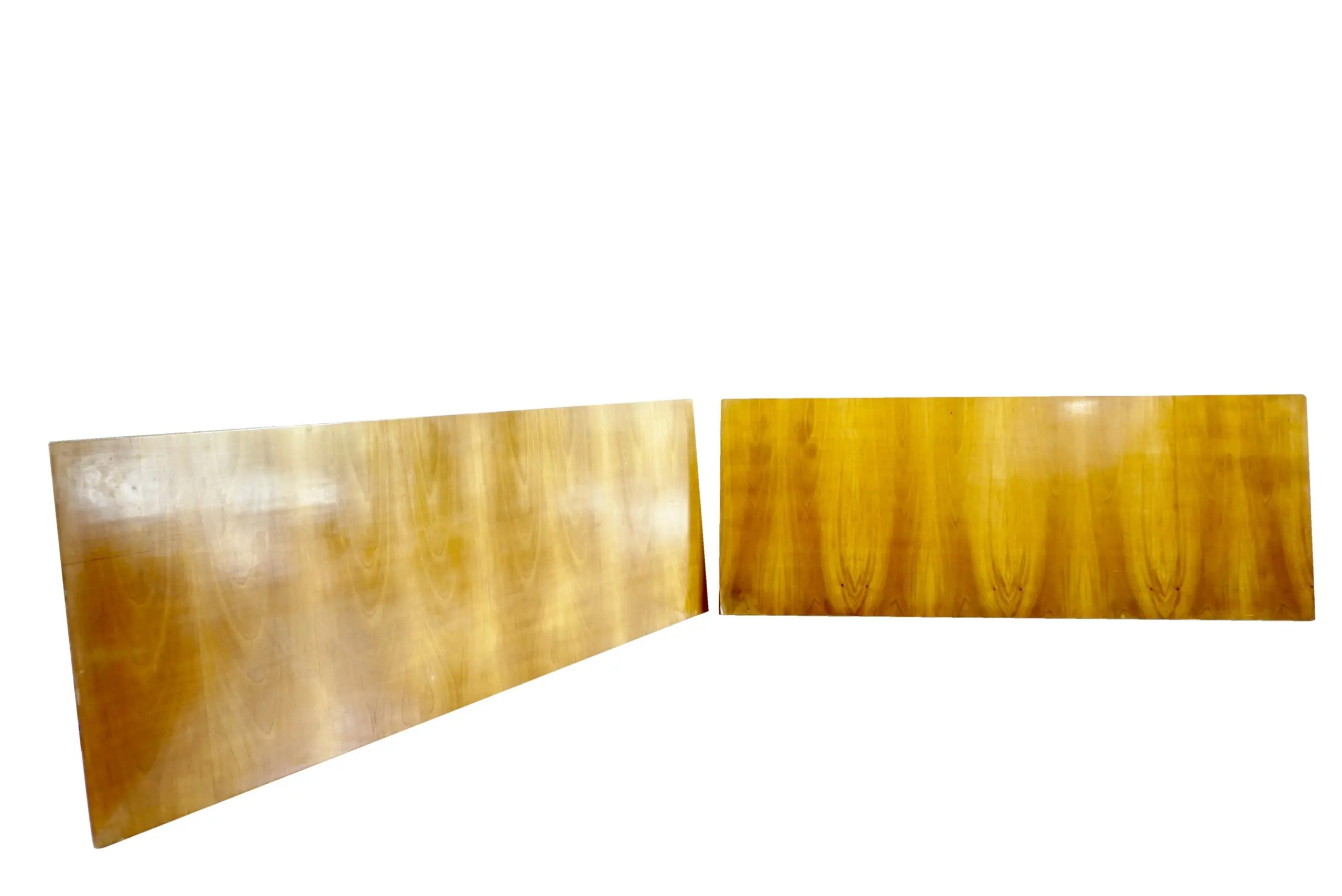 pair of large Gio Ponti elm  boiserie panels from Hotel Royal, Naples 1955 — image 3