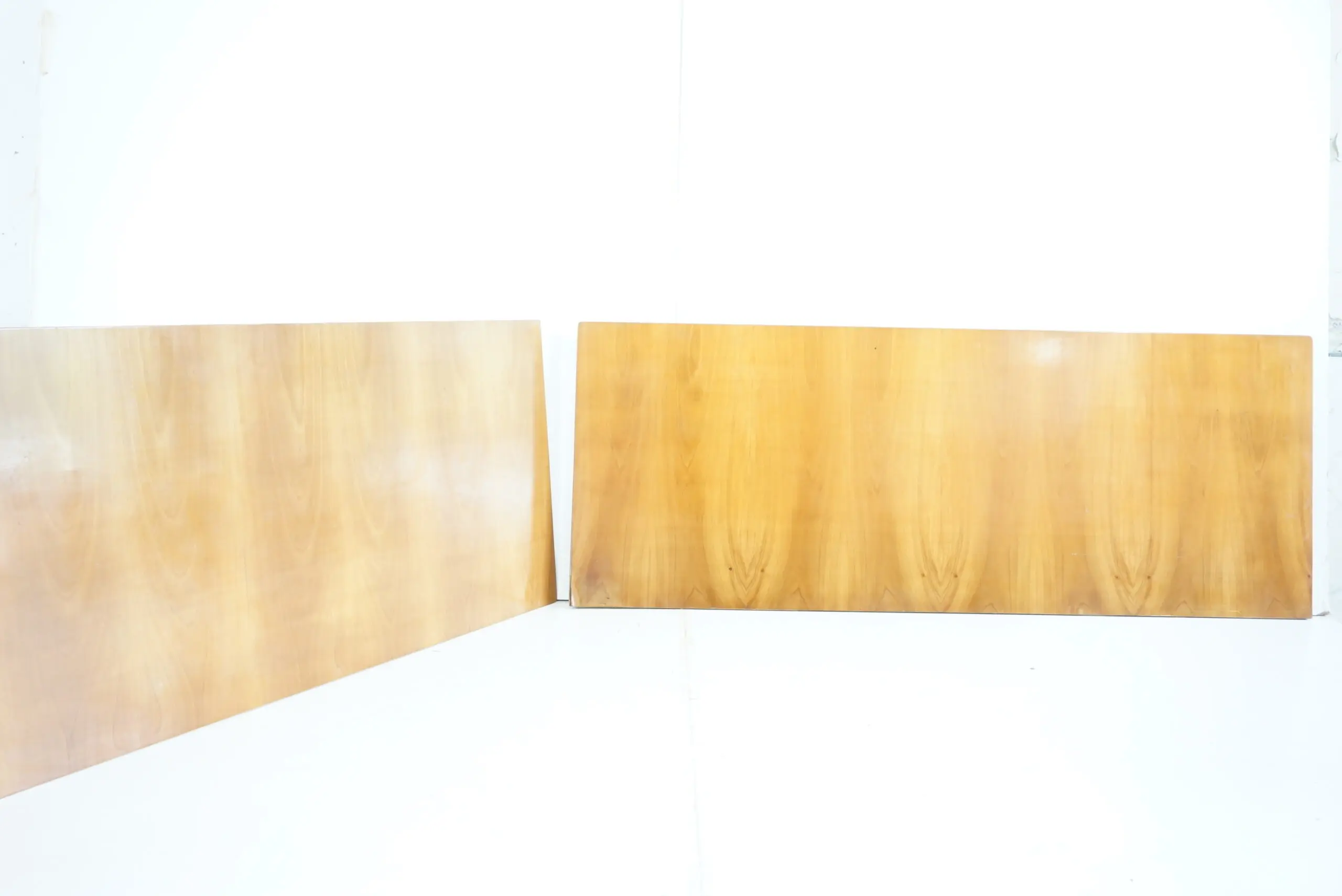 pair of large Gio Ponti elm  boiserie panels from Hotel Royal, Naples 1955 — Gio Ponti