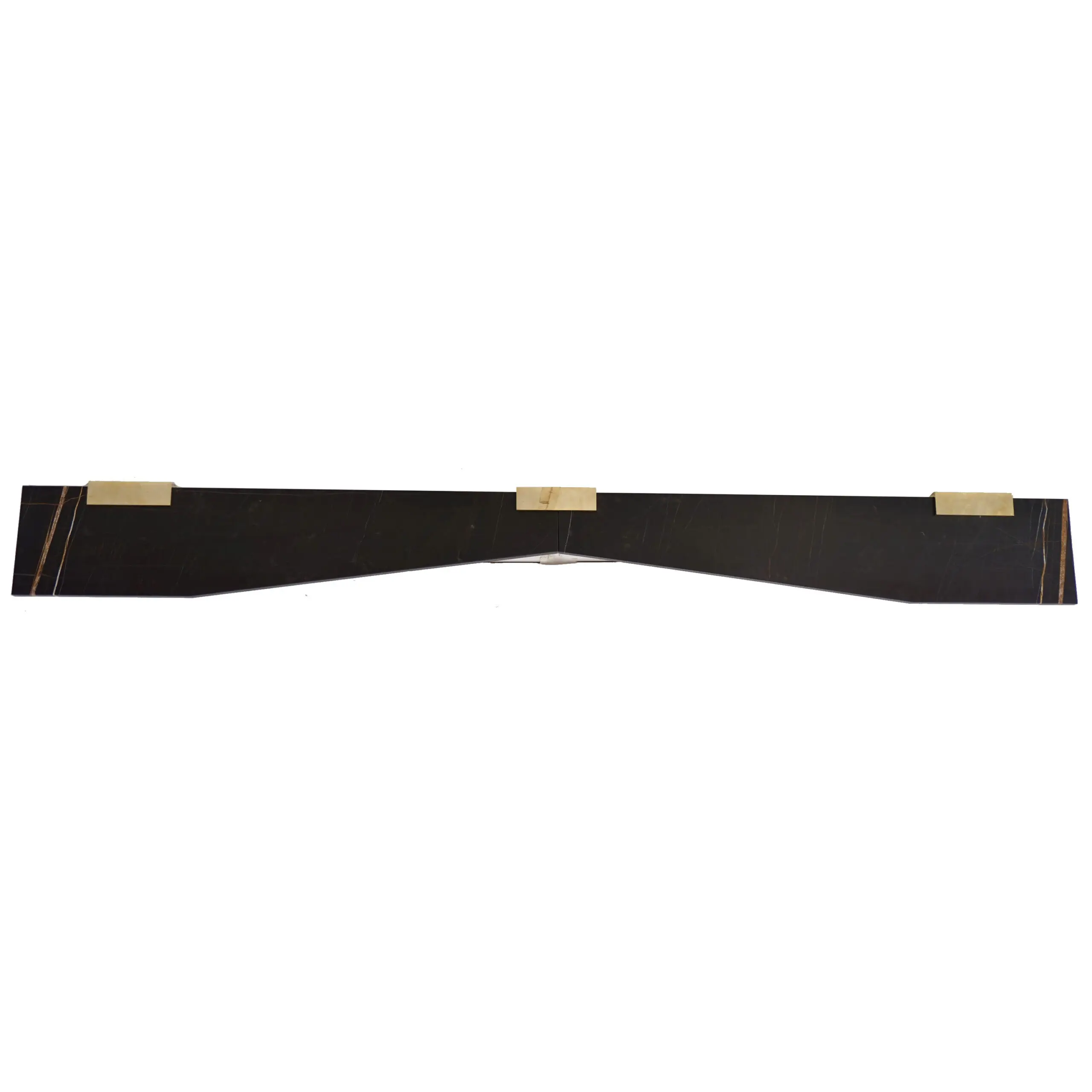 a large wall mounted marble, brass console "Icaro Wings" by Lorenzo Ciompi,2022 — photo 19