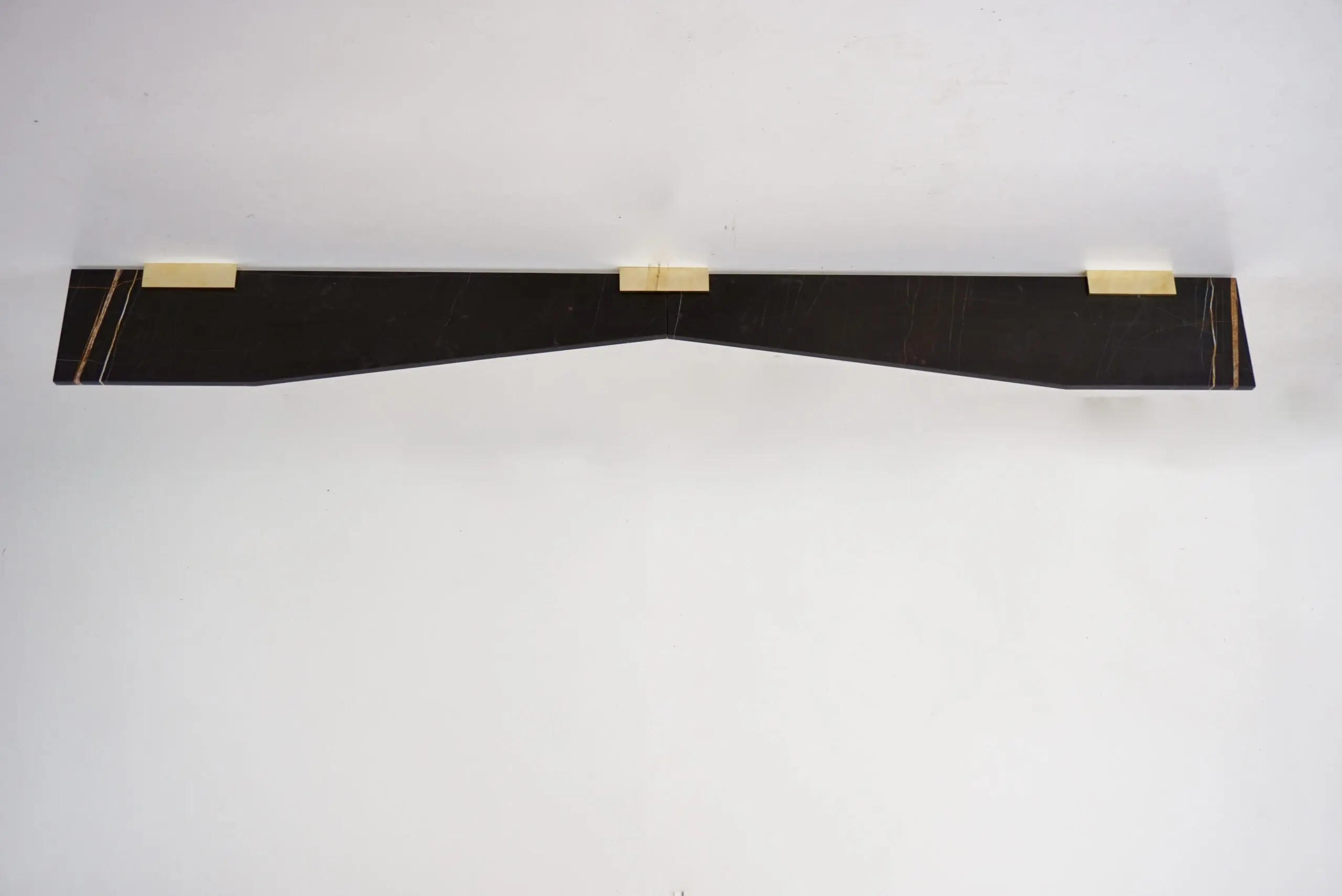 a large wall mounted marble, brass console "Icaro Wings" by Lorenzo Ciompi,2022 — photo 5