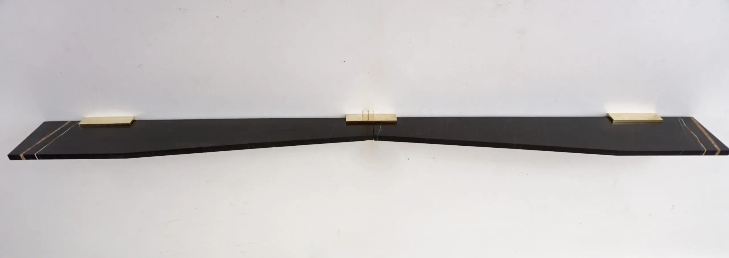 a large wall mounted marble, brass console "Icaro Wings" by Lorenzo Ciompi,2022 — photo 4