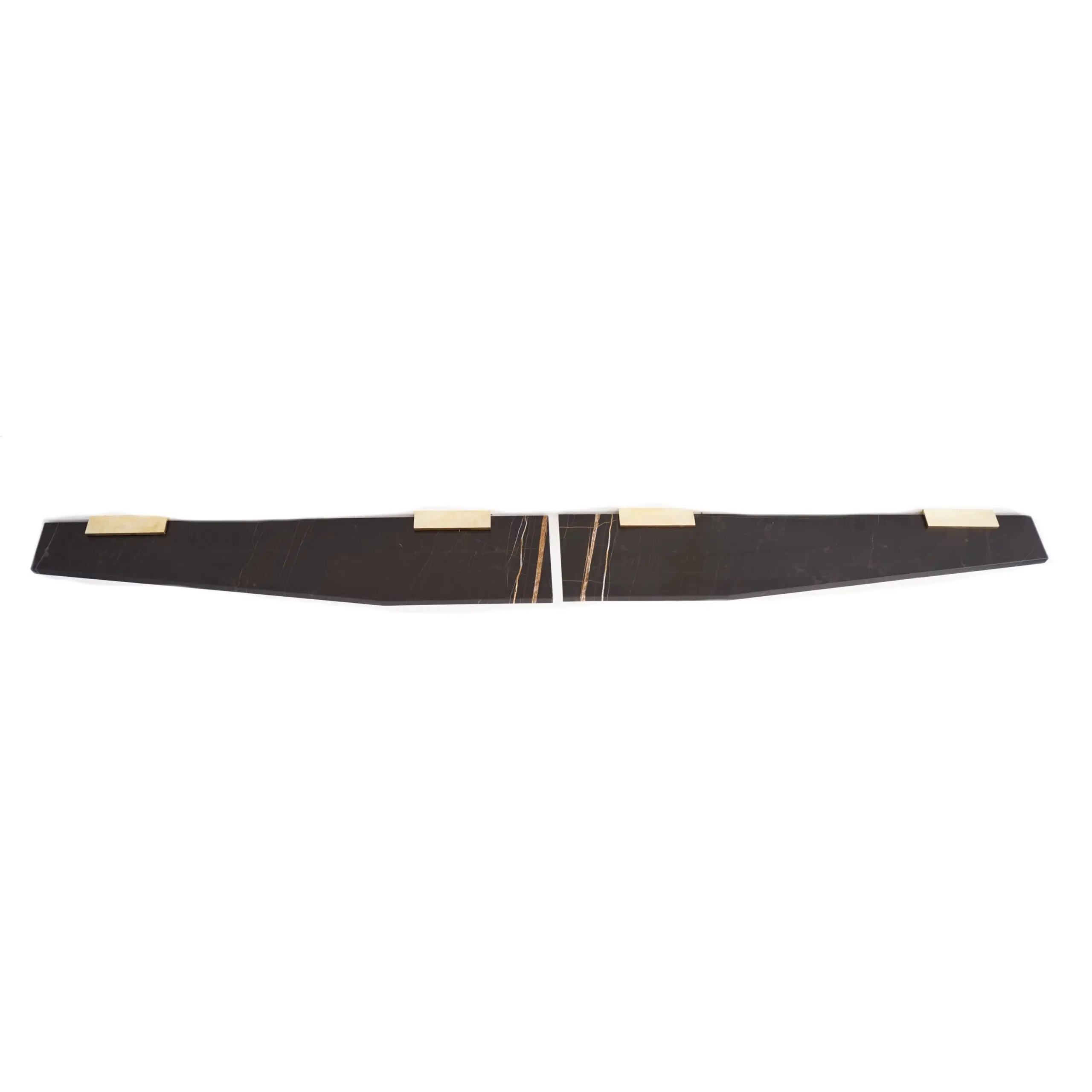 a large wall mounted marble, brass console "Icaro Wings" by Lorenzo Ciompi,2022 — photo 21