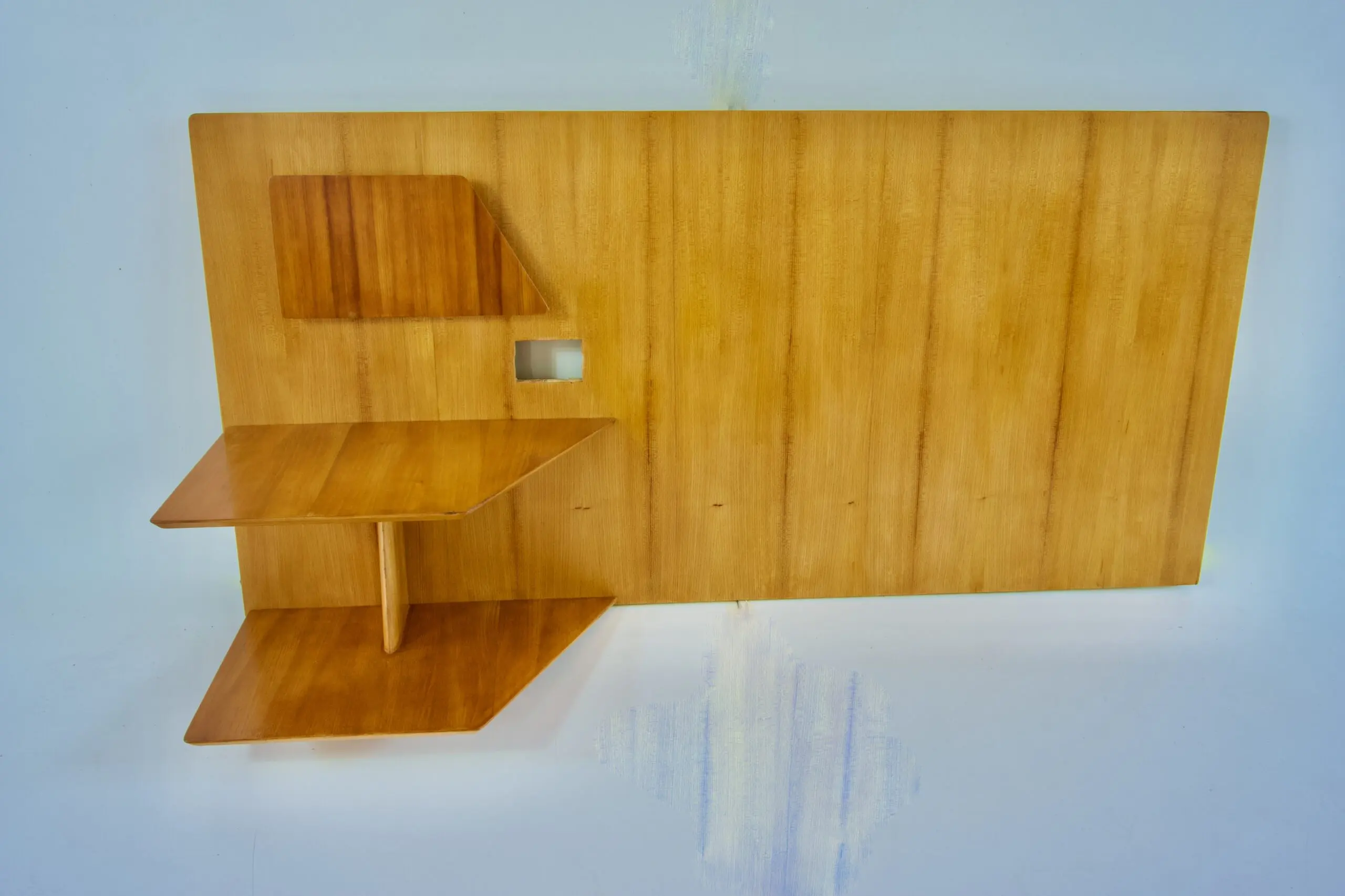 Gio Ponti single elm left headboard from Hotel Royal Naples, 1955 — photo 4