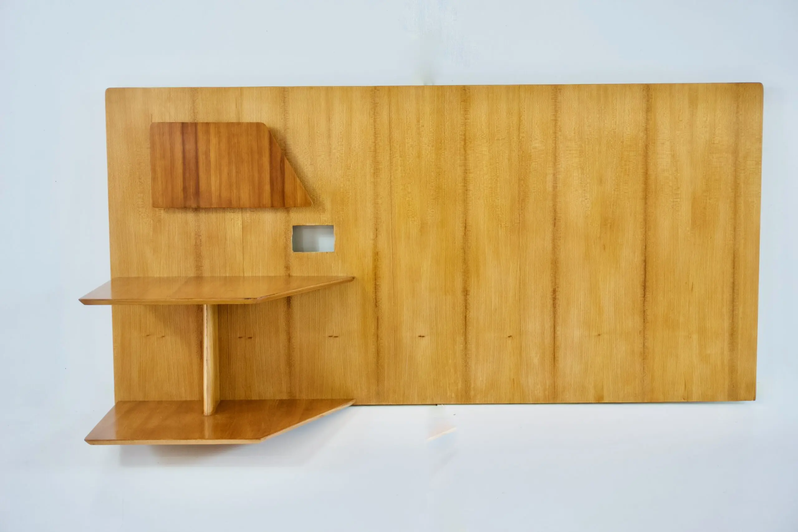 Gio Ponti single elm left headboard from Hotel Royal Naples, 1955 — Gio Ponti