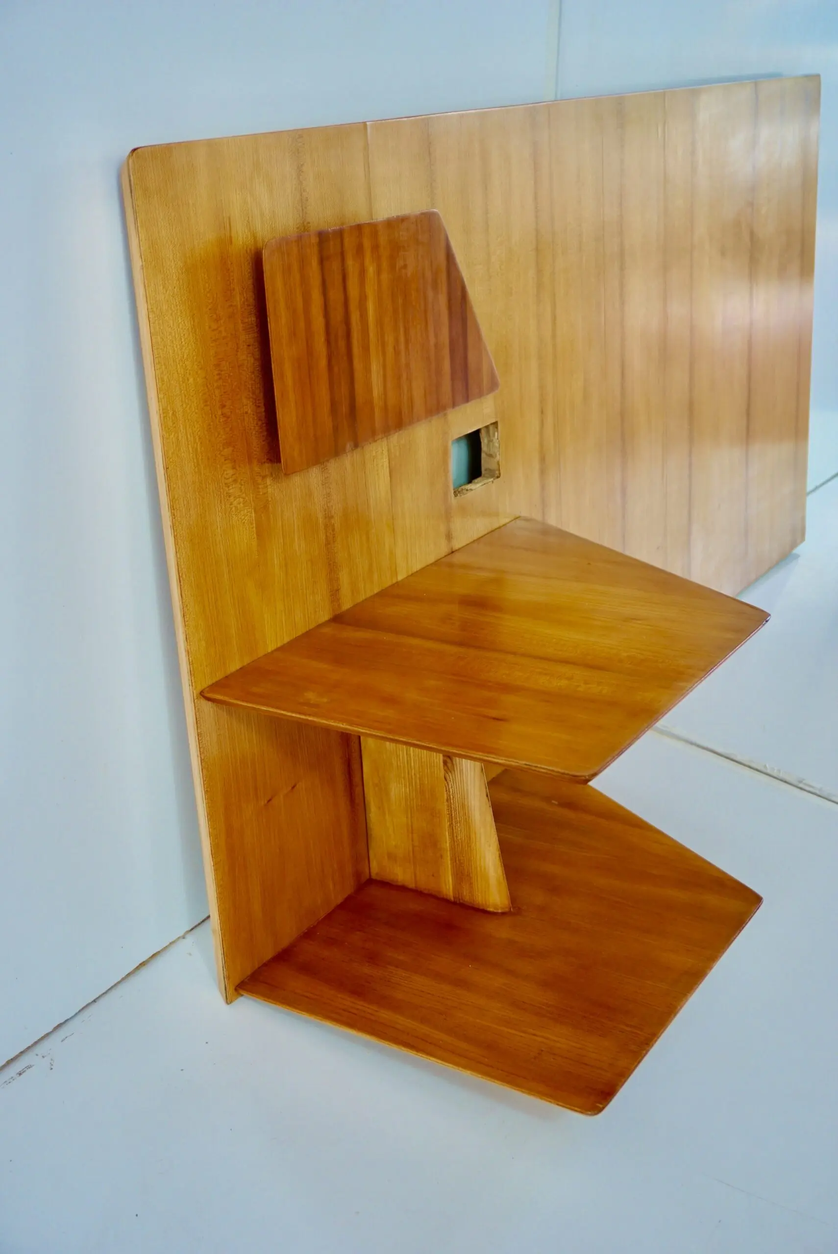 Gio Ponti single elm left headboard from Hotel Royal Naples, 1955 — photo 8