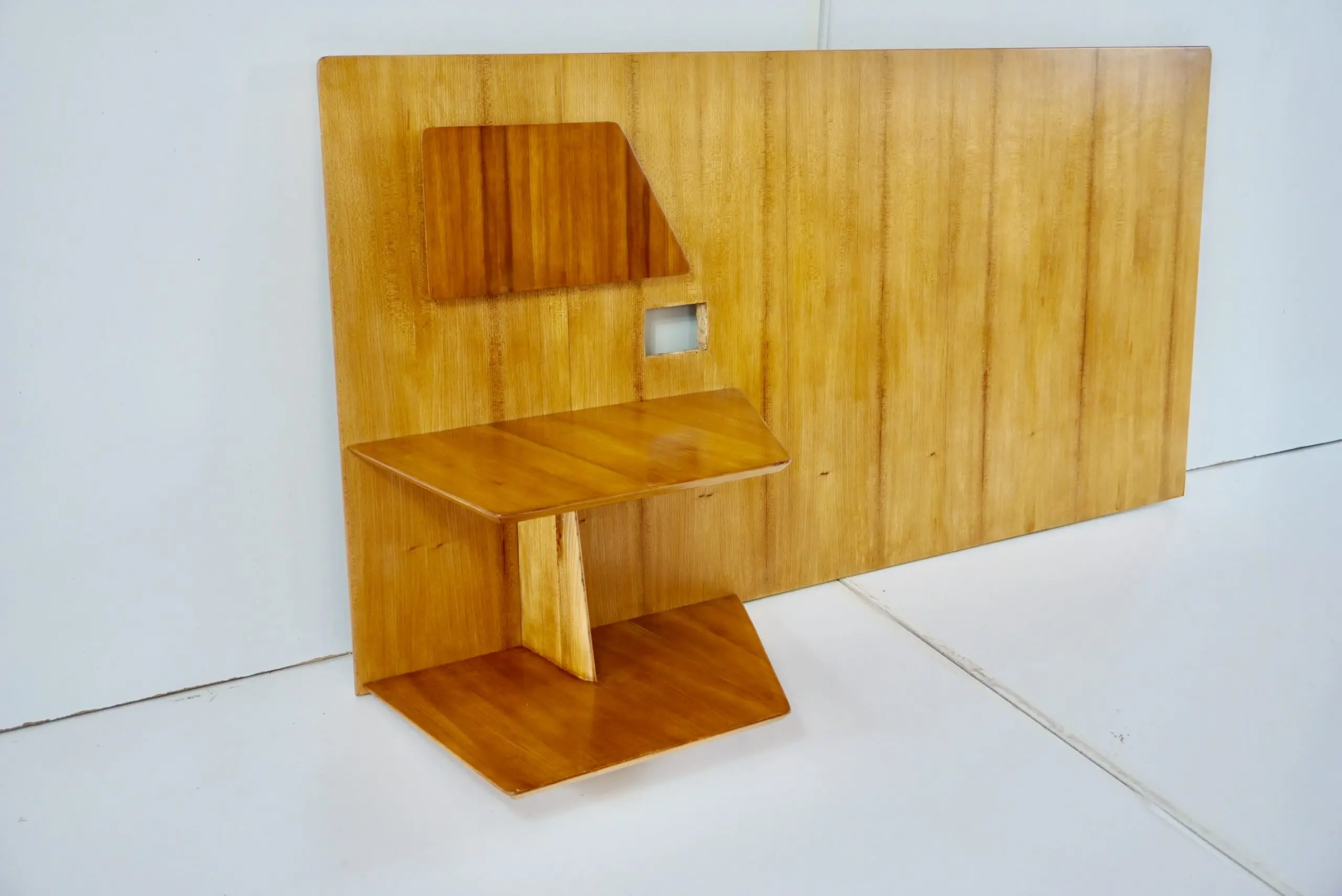 Gio Ponti single elm left headboard from Hotel Royal Naples, 1955 — photo 7