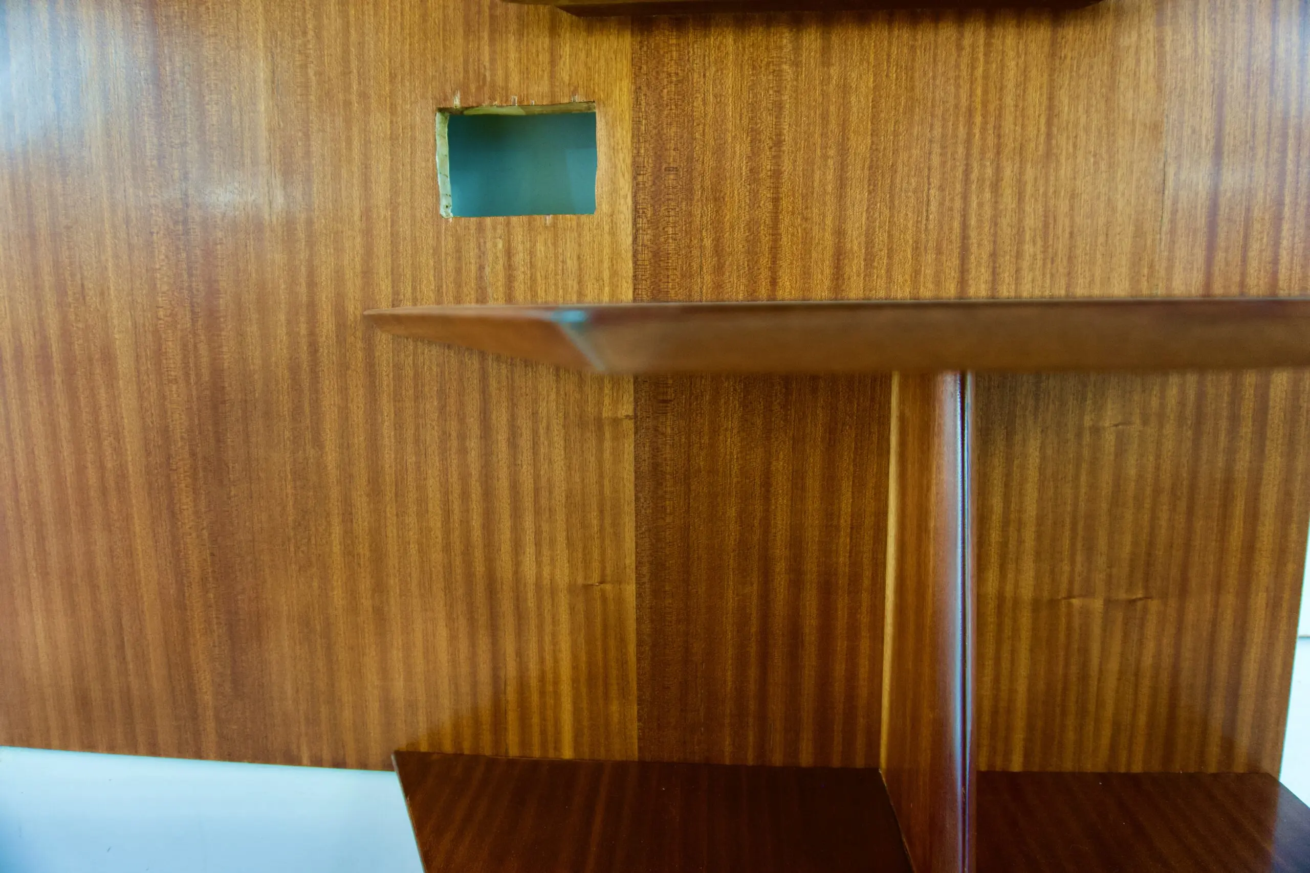 Gio Ponti mahogany  right Headboard from Hotel Royal Naples, 1955 — photo 10