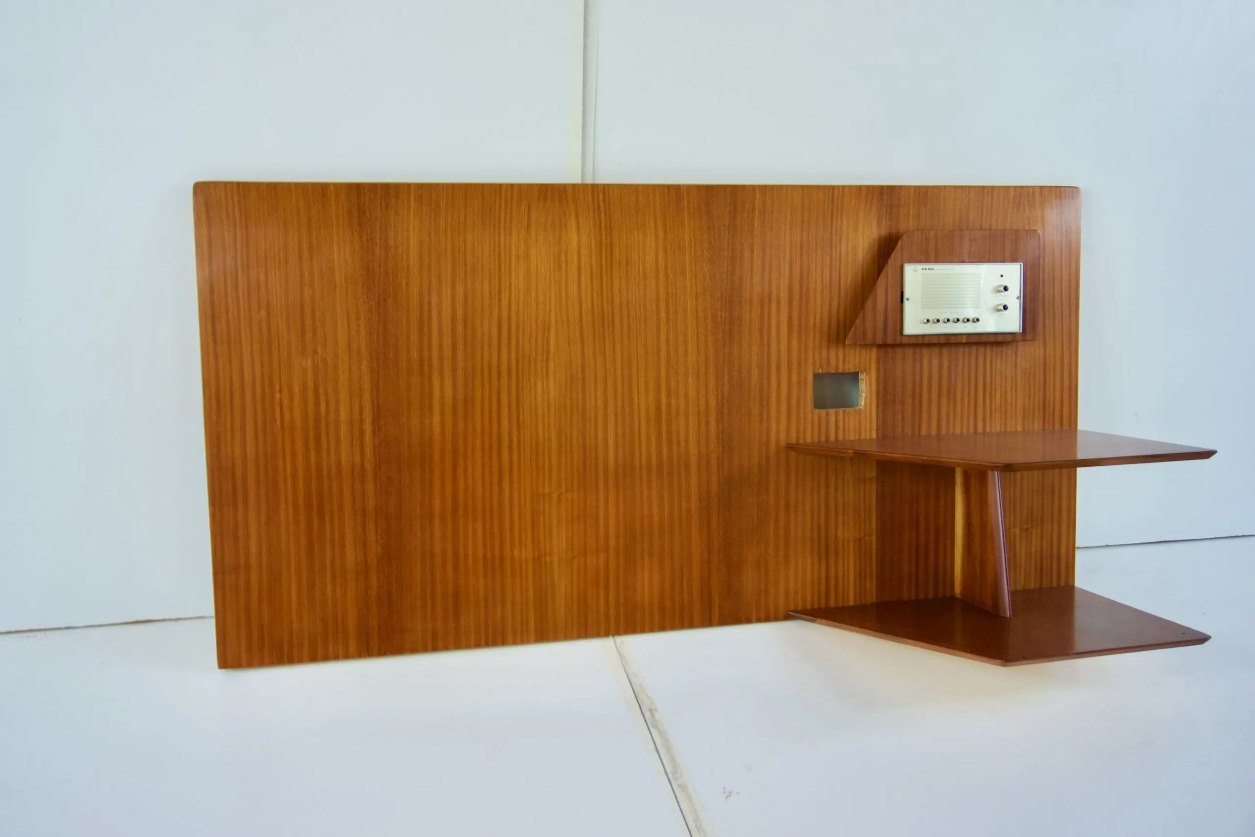 Gio Ponti mahogany  right Headboard from Hotel Royal Naples, 1955 — photo 4