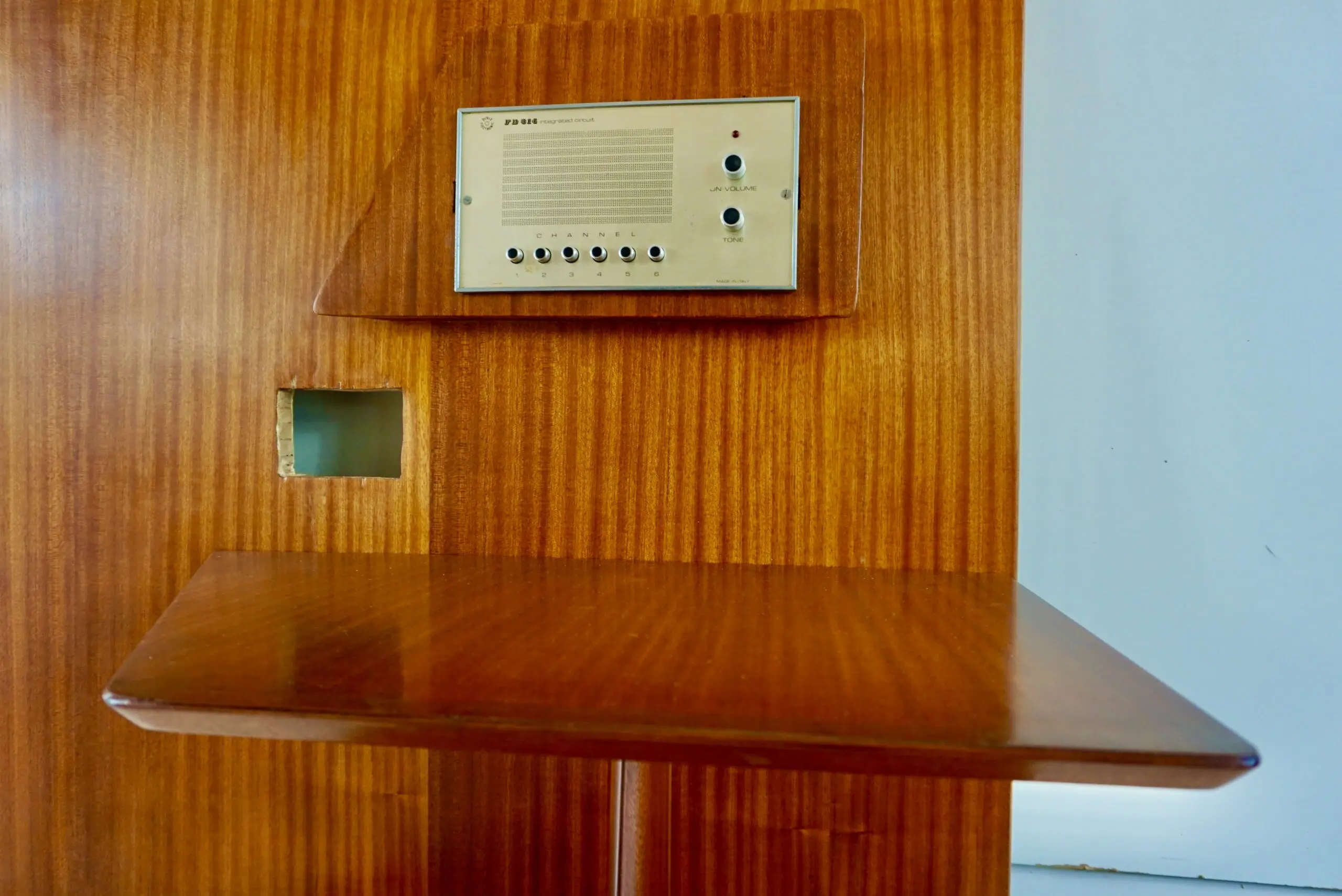 Gio Ponti mahogany  right Headboard from Hotel Royal Naples, 1955 — photo 9