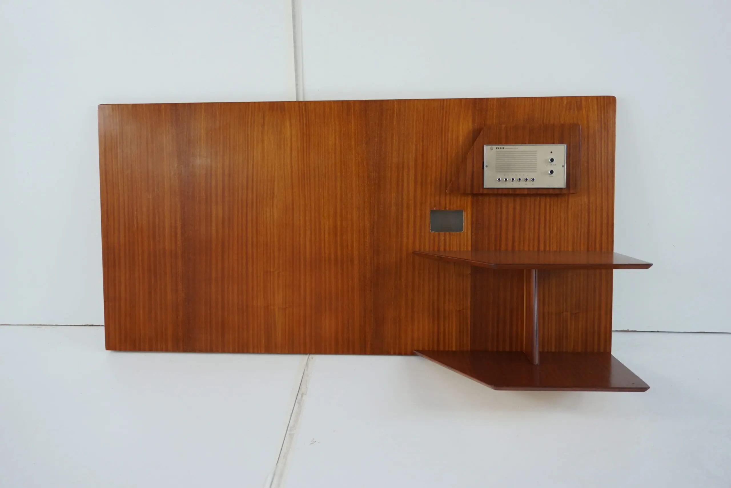 Gio Ponti mahogany right Headboard from Hotel Royal Naples, 1955 — image 2
