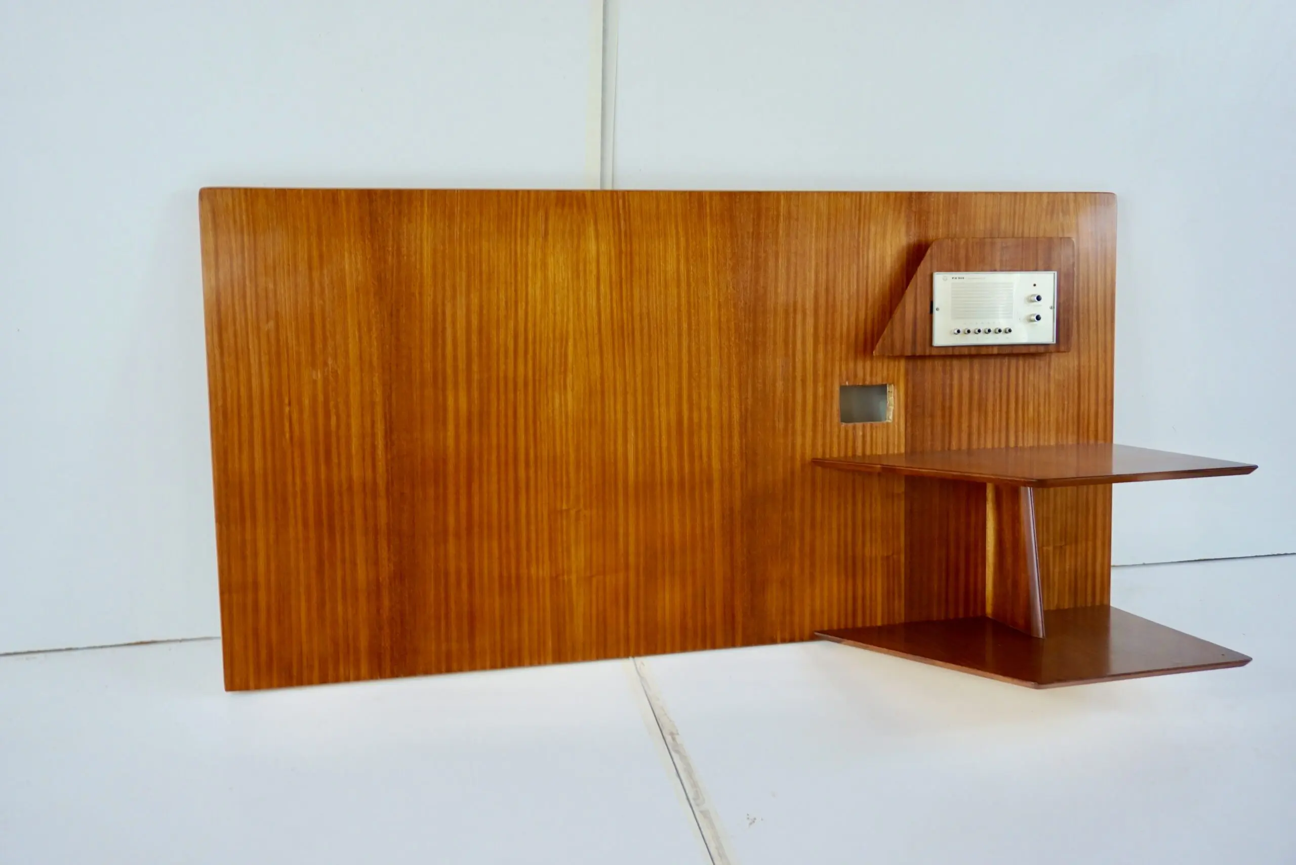 Gio Ponti mahogany  right Headboard from Hotel Royal Naples, 1955 — photo 5