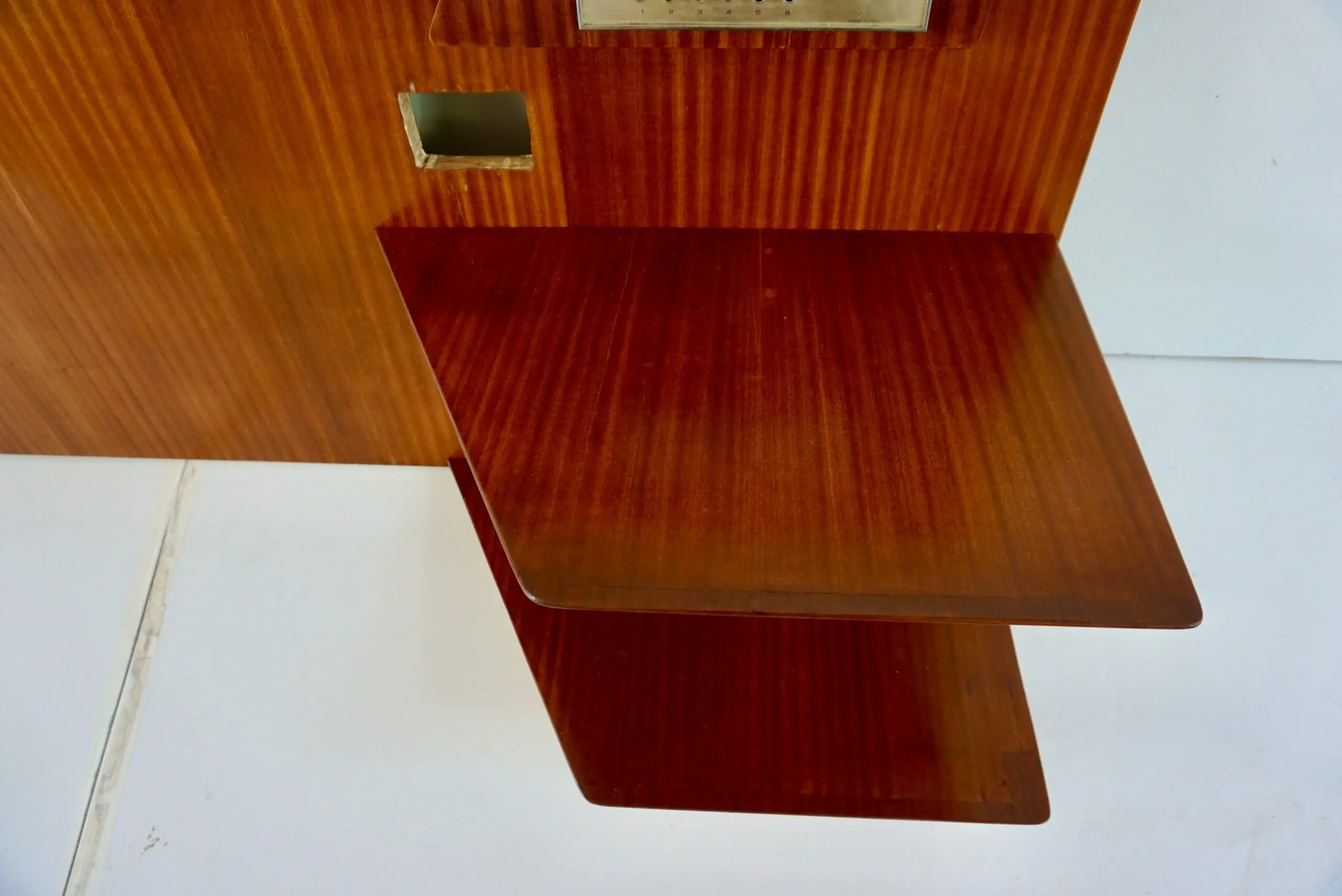Gio Ponti mahogany  right Headboard from Hotel Royal Naples, 1955 — photo 7