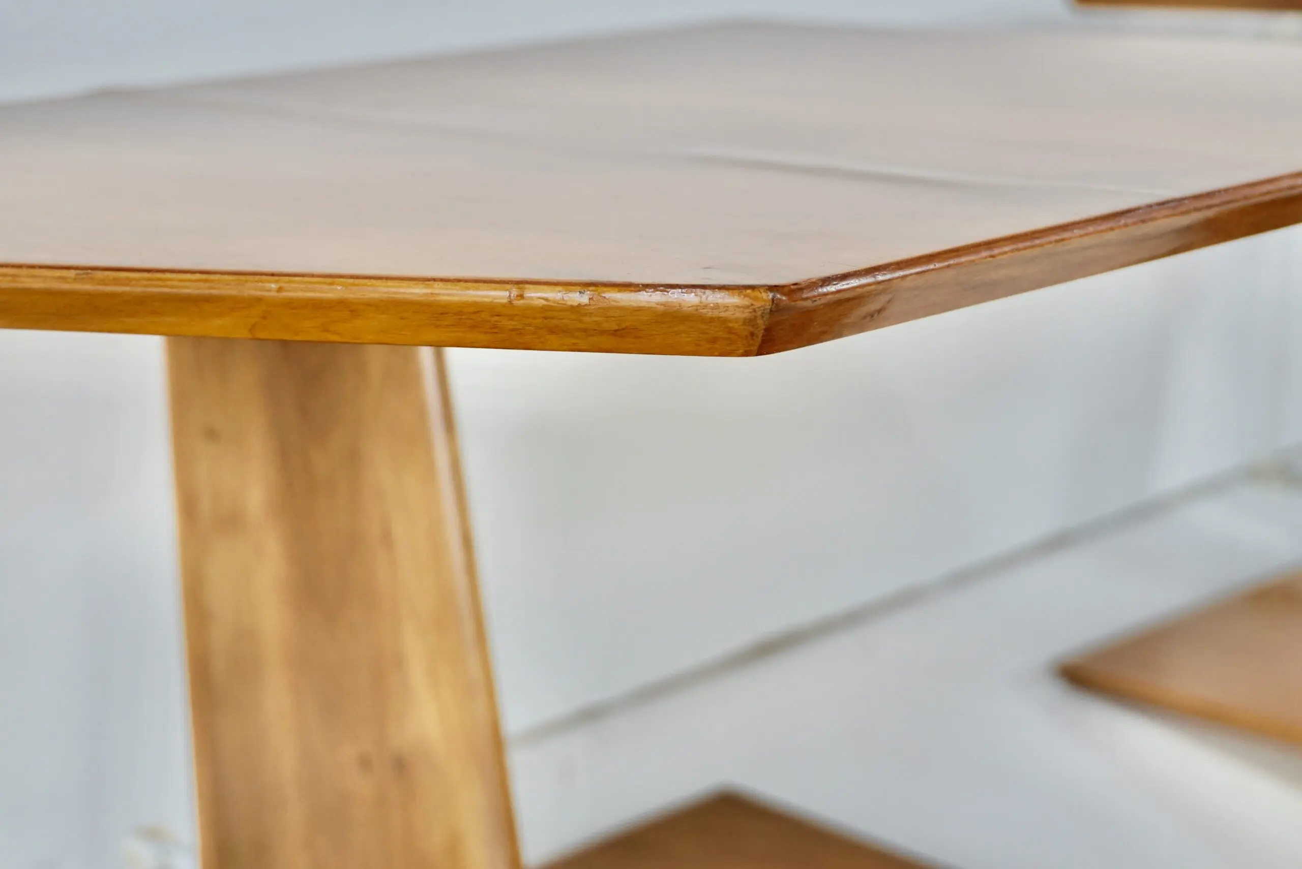 pair of GIO PONTI elm hanging nightstand tables, side tables Hotel Royal, 1955 — photo 20