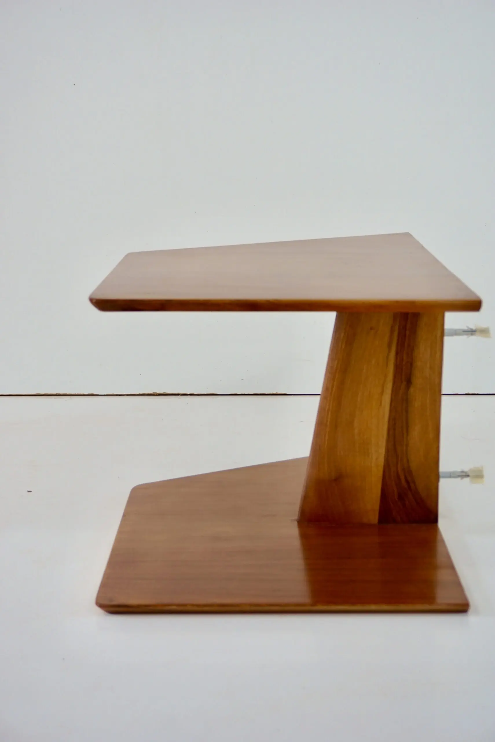 pair of GIO PONTI wood hanging nightstand tables, side tables Hotel Royal, 1955 — photo 21