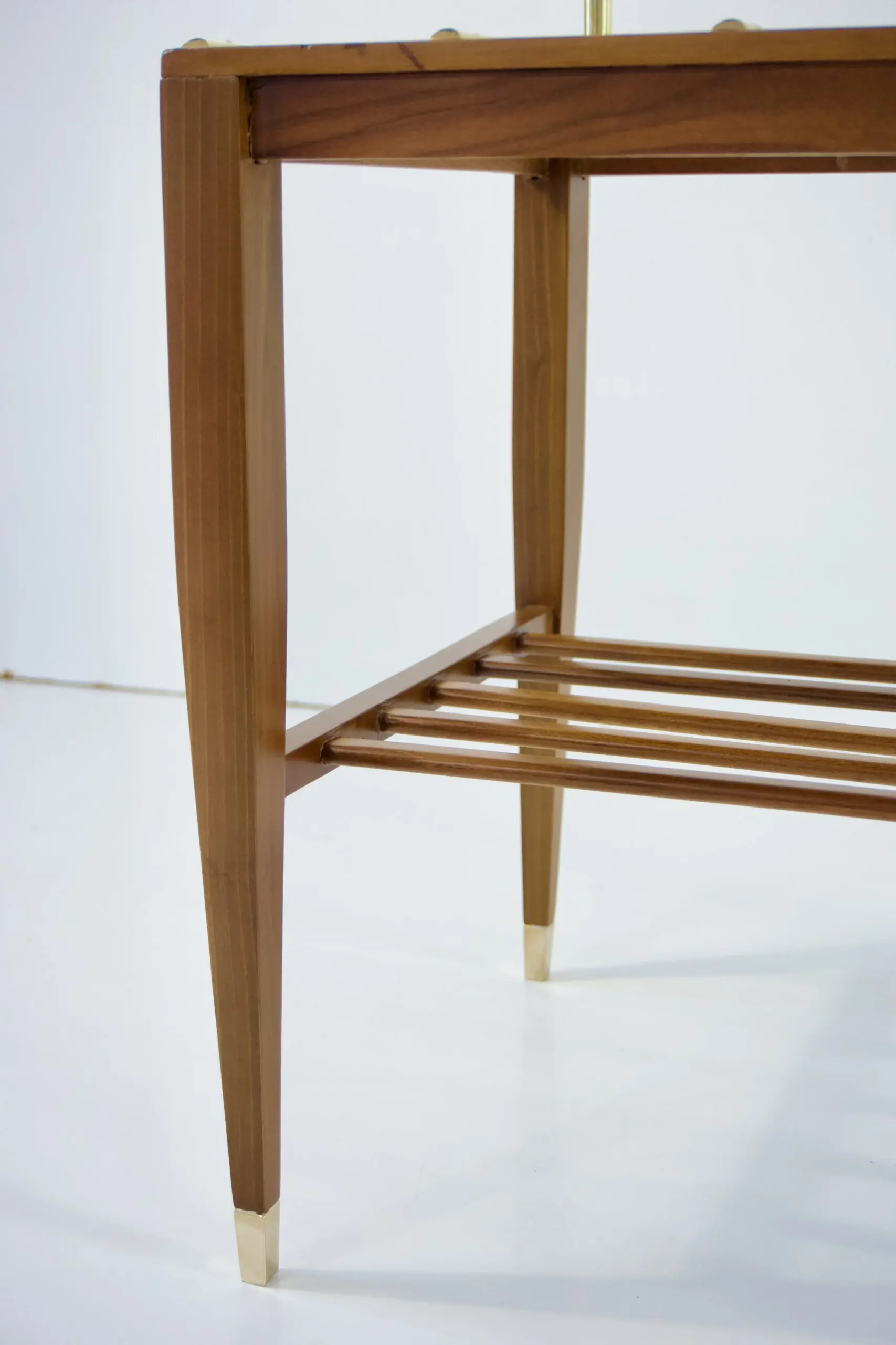 Gio Ponti Walnut Side Table, Luggage Rack for Hotel Royal Naples, 1955 — photo 11