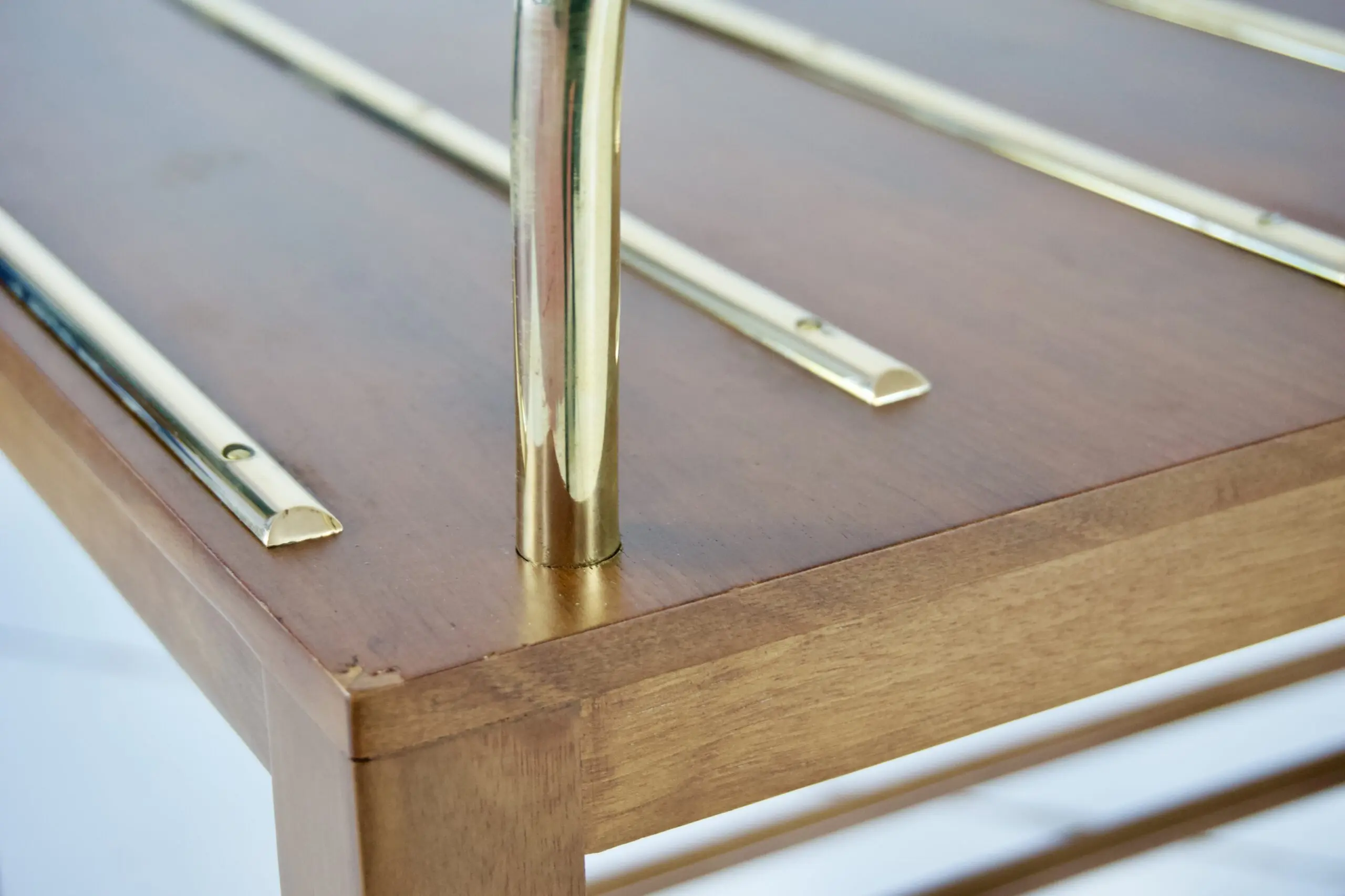 Gio Ponti Walnut Side Table, Luggage Rack for Hotel Royal Naples, 1955 — photo 15